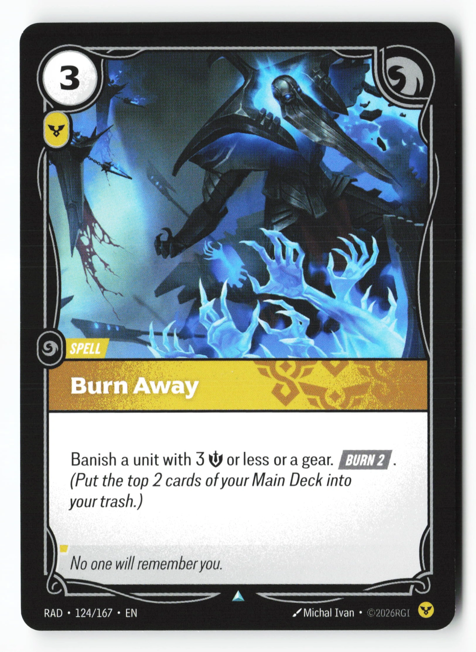 Burn Away (RAD 124) — Voorkant