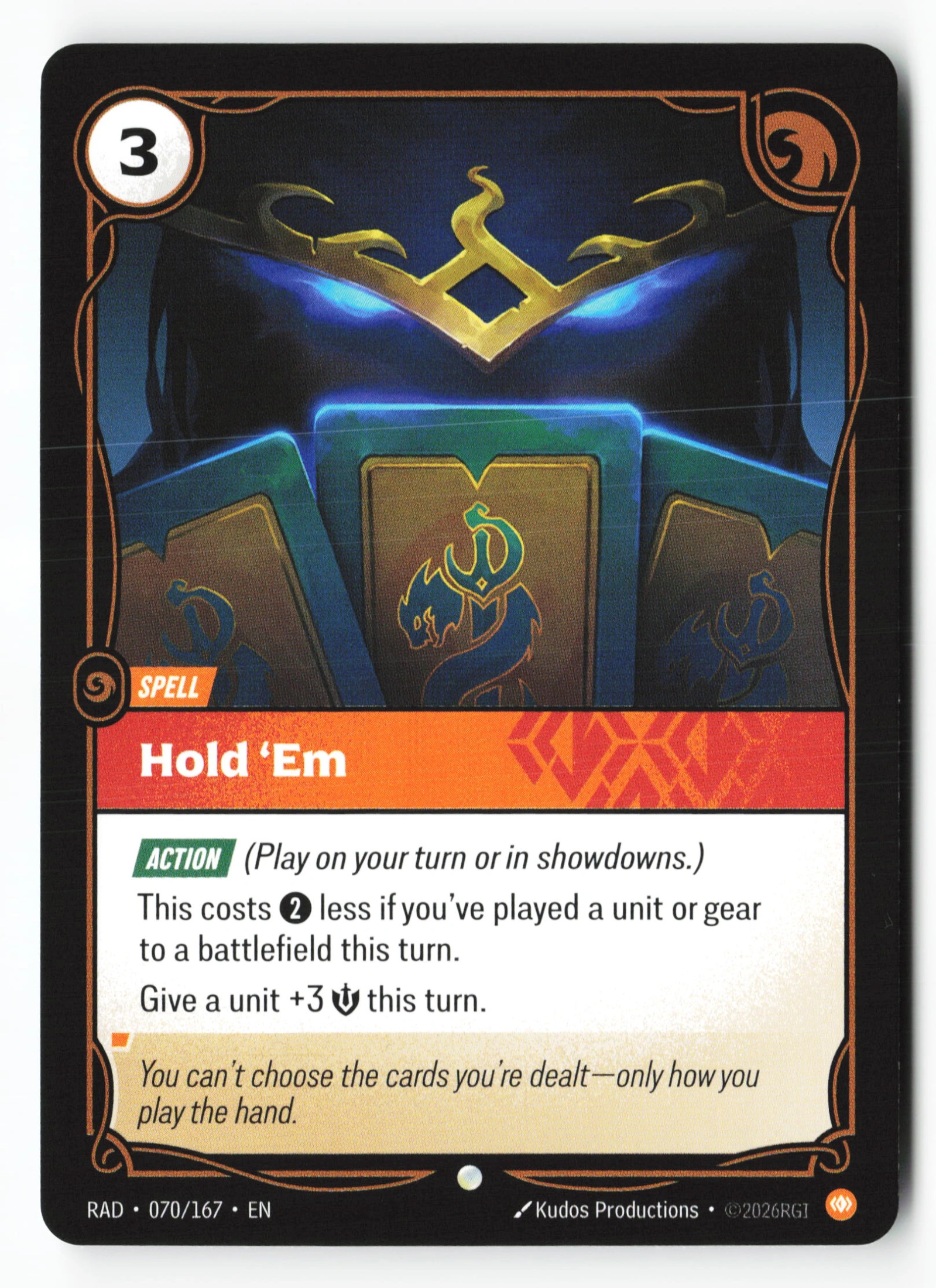 Hold 'em (RAD 070) — Voorkant