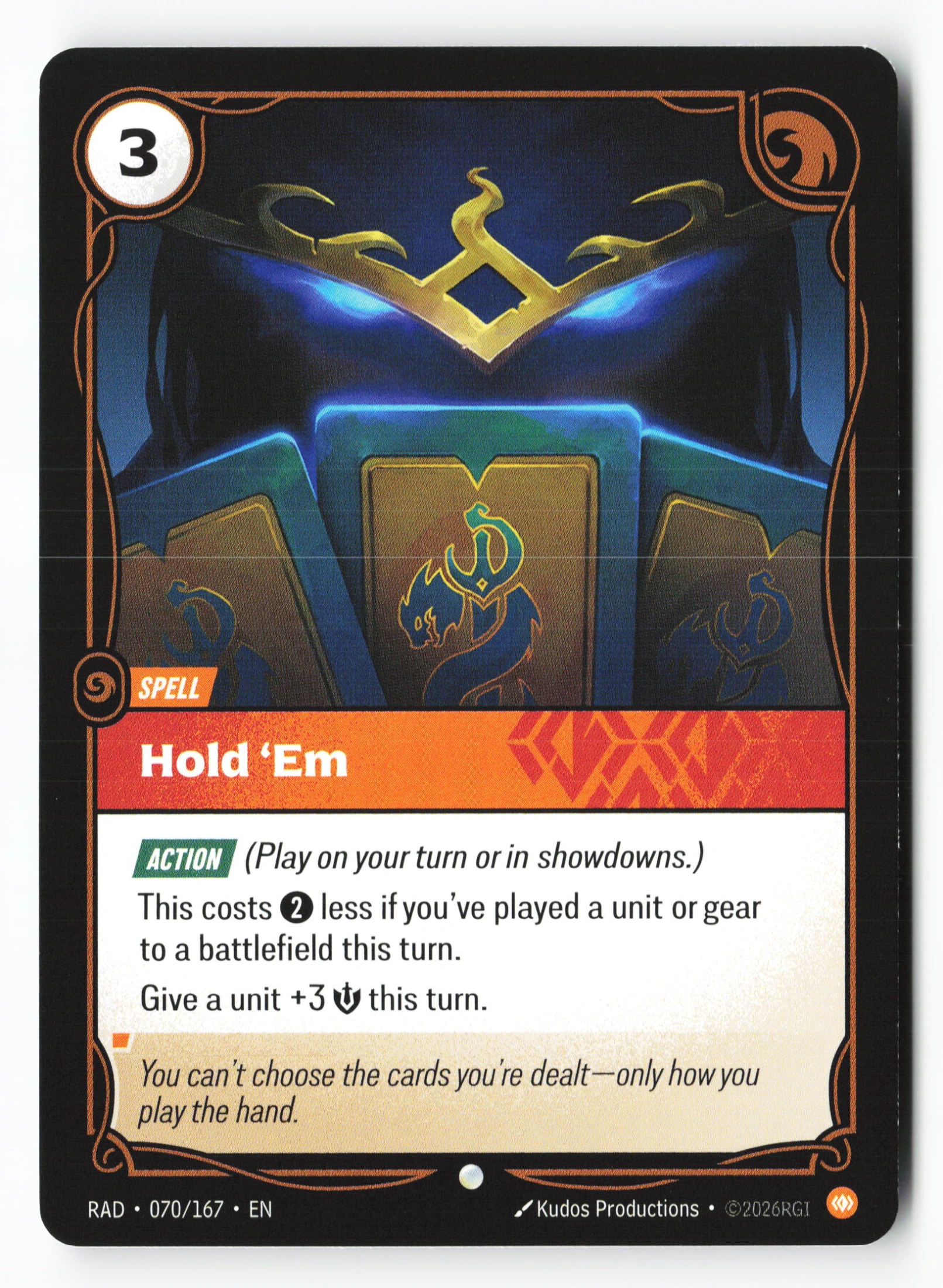Hold 'em (RAD 070) — Voorkant