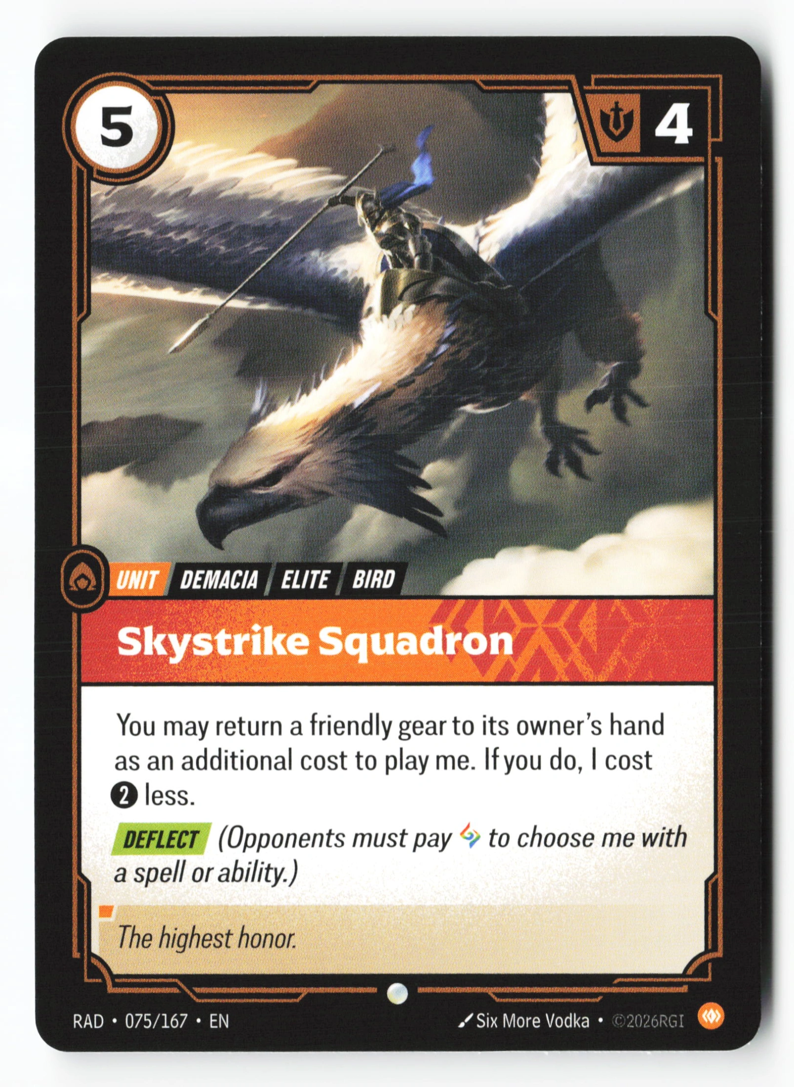 Skystrike Squadron (RAD 075) — Voorkant