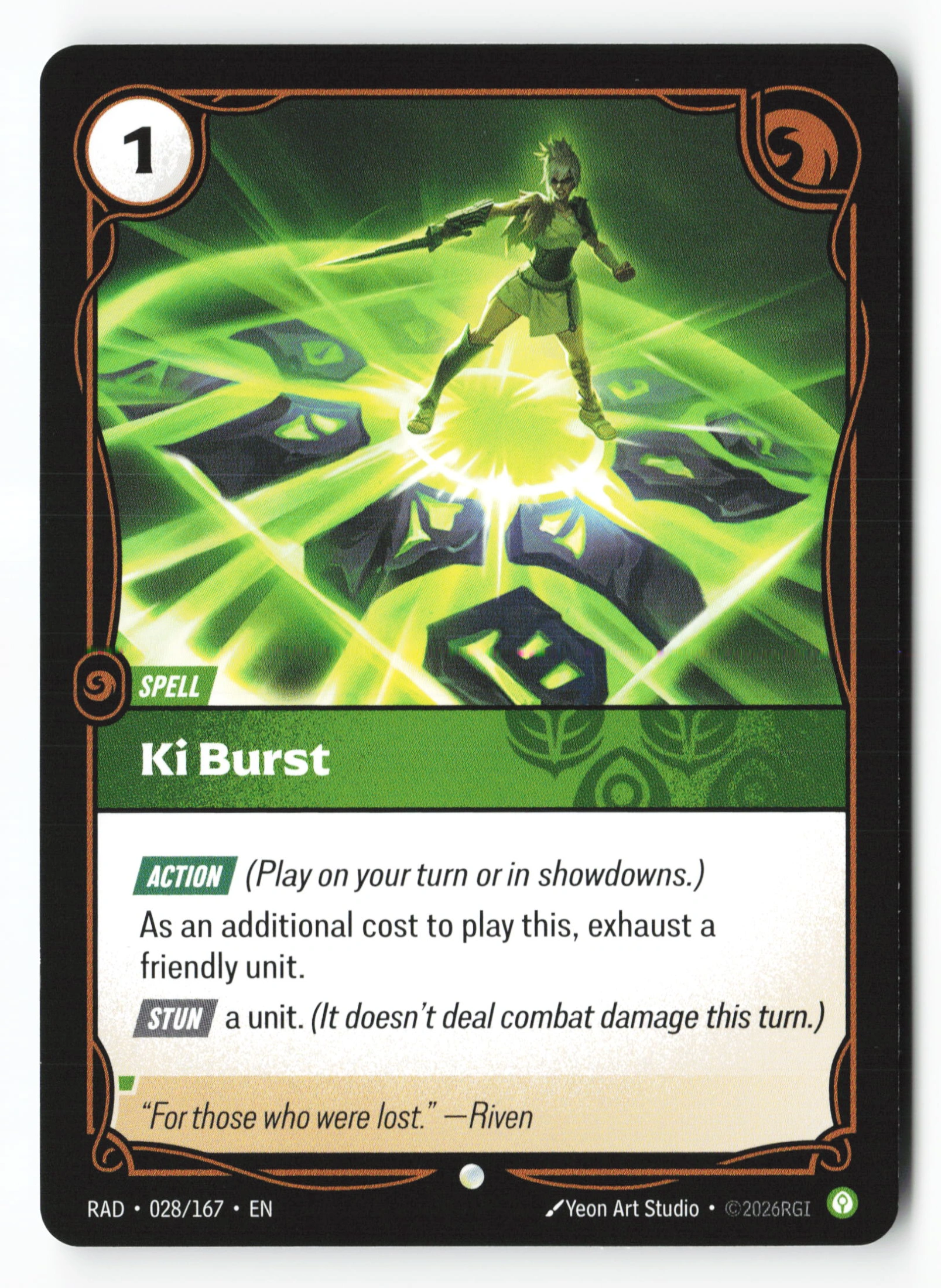 Ki Burst (RAD 028) — Voorkant