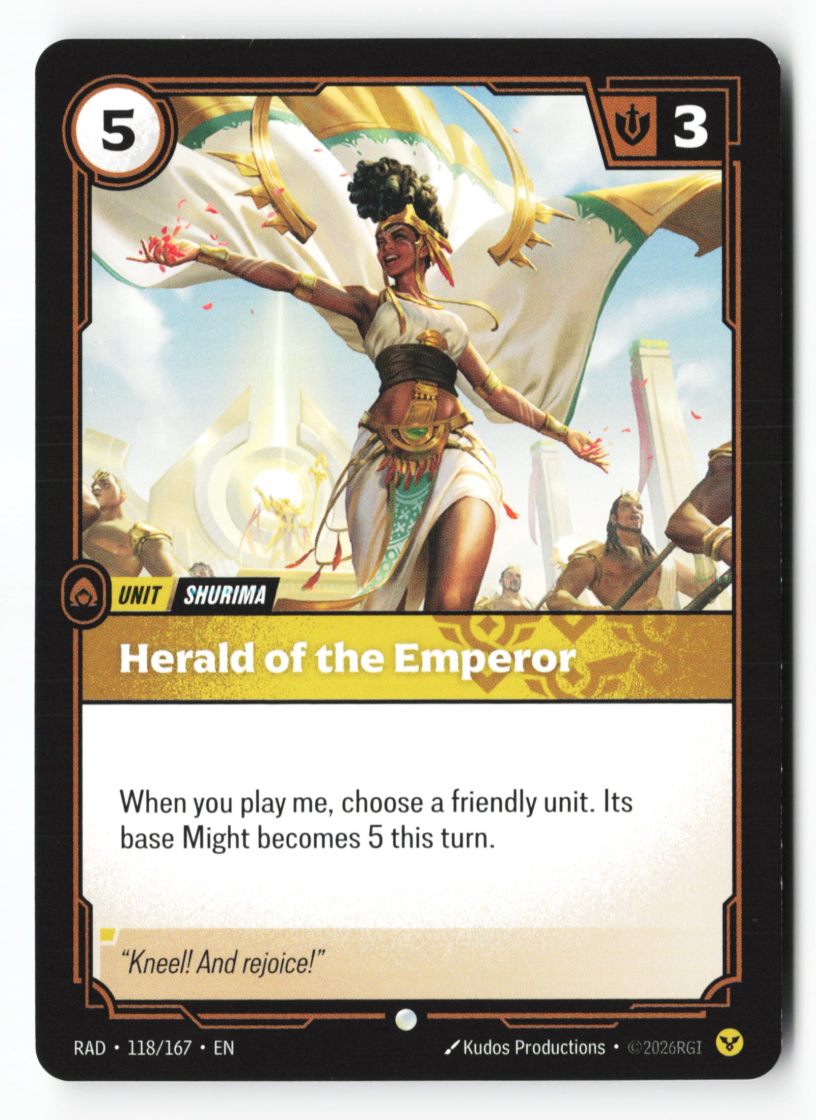 Herald Of The Emperor (RAD 118) — Voorkant