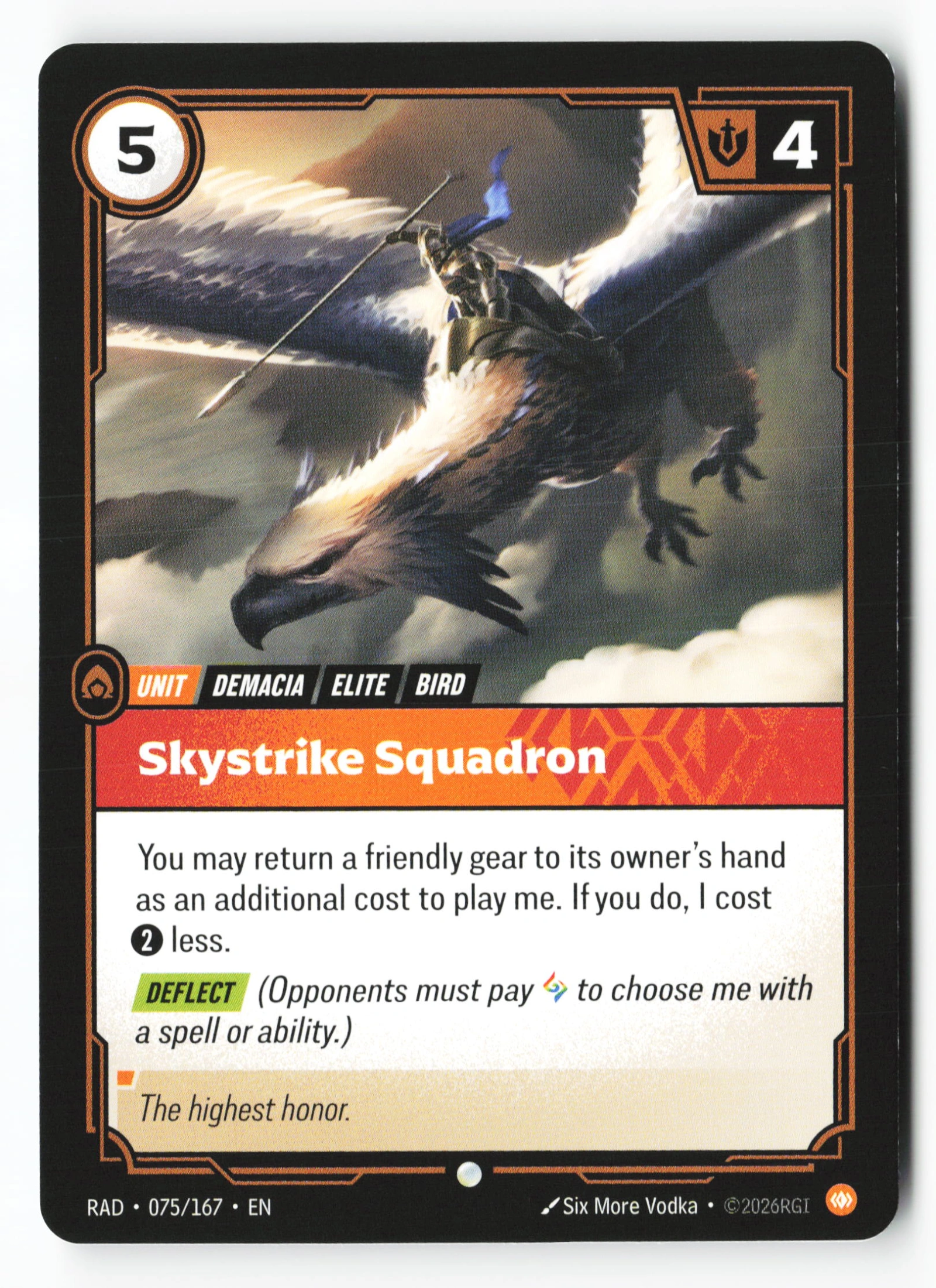 Skystrike Squadron (RAD 075) — Voorkant