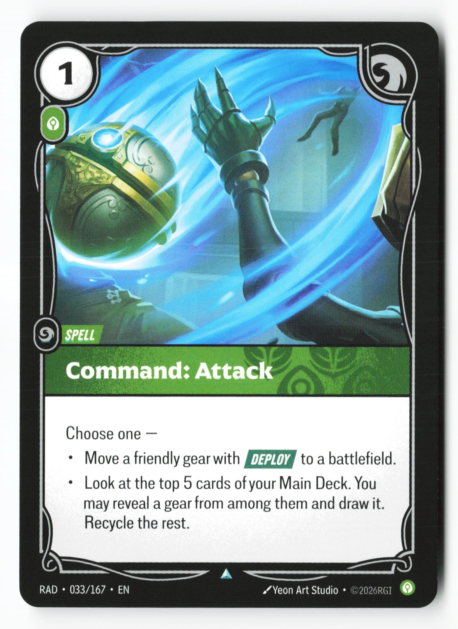 Command: Attack (RAD 033) — Voorkant