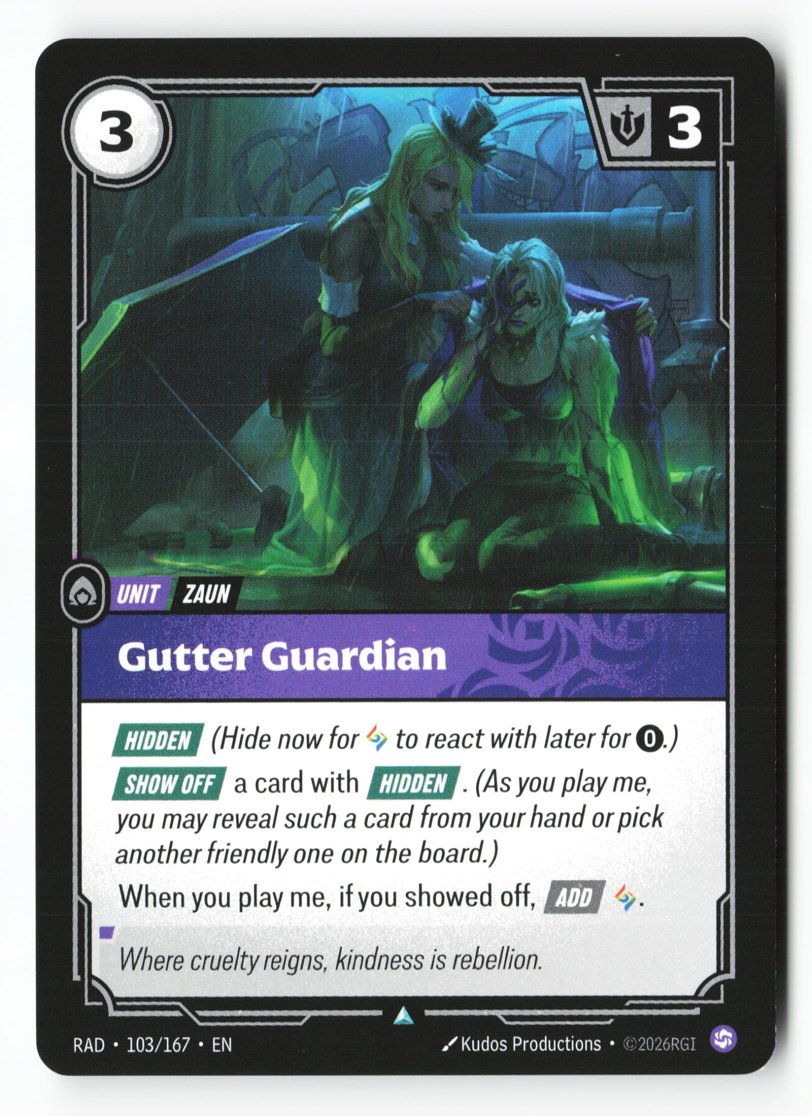 Gutter Guardian (RAD 103) — Voorkant