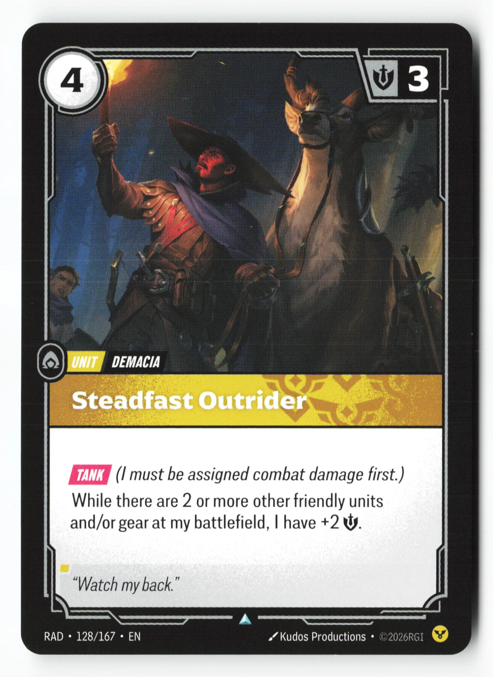 Steadfast Outrider (RAD 128) — Voorkant
