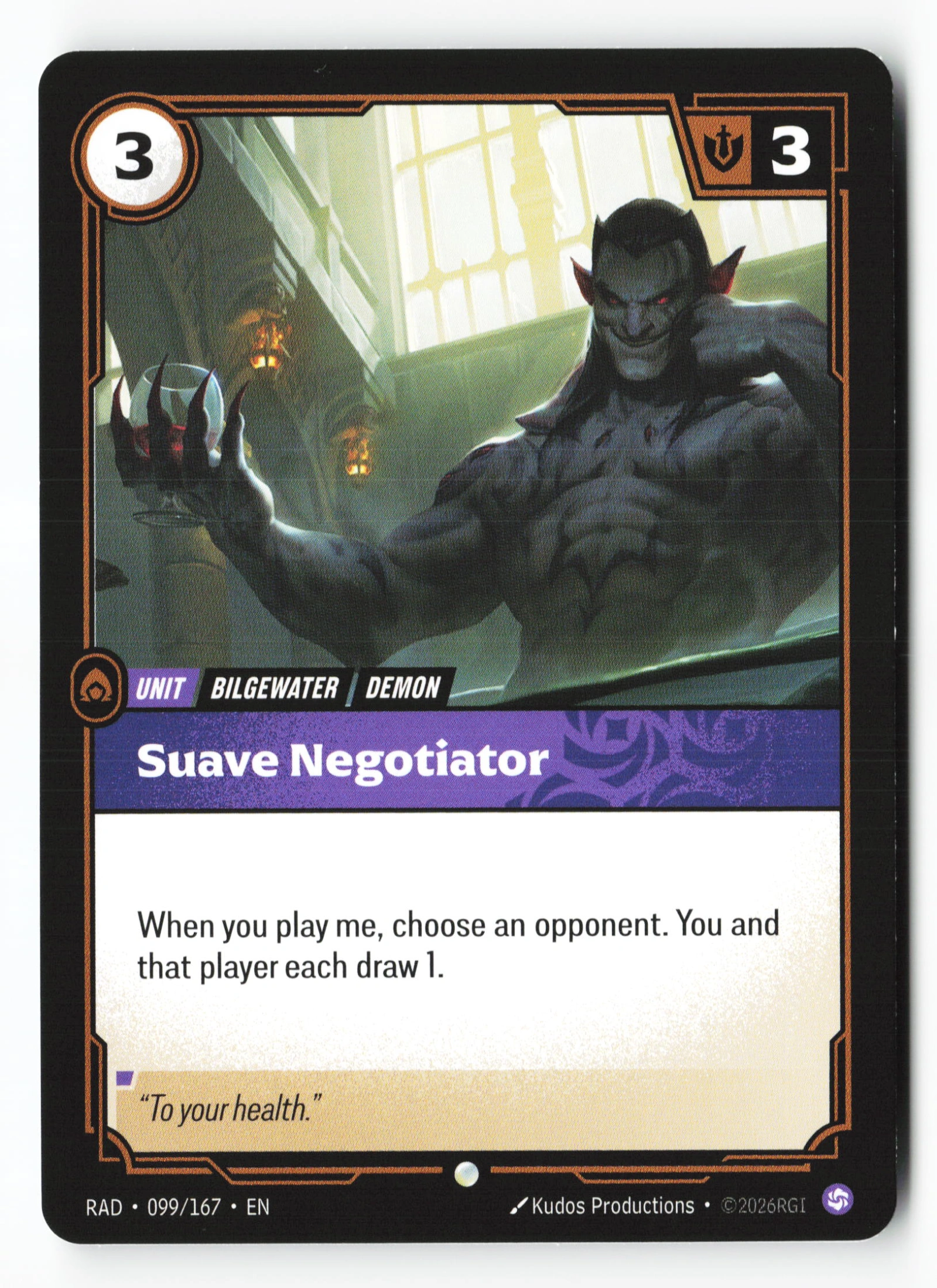 Suave Negotiator (RAD 099) — Voorkant
