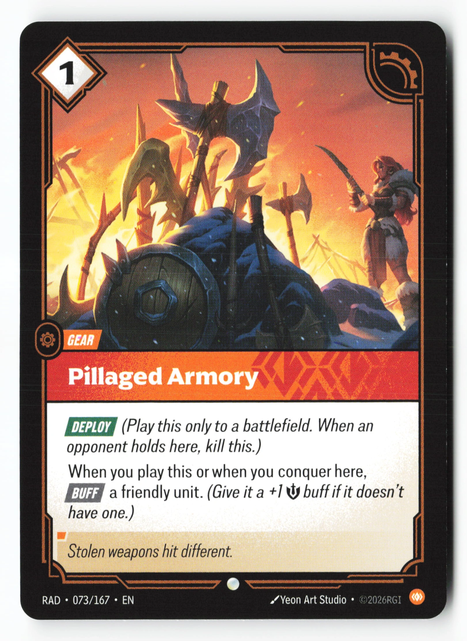 Pillaged Armory (RAD 073) — Voorkant
