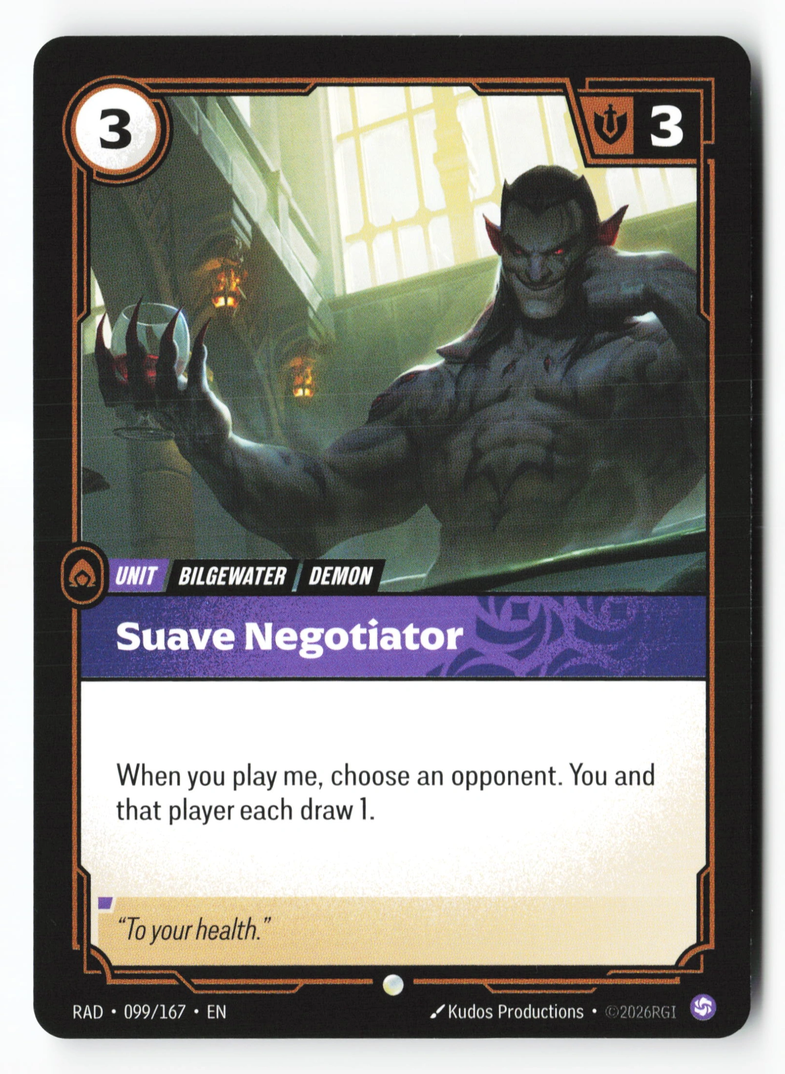 Suave Negotiator (RAD 099) — Voorkant