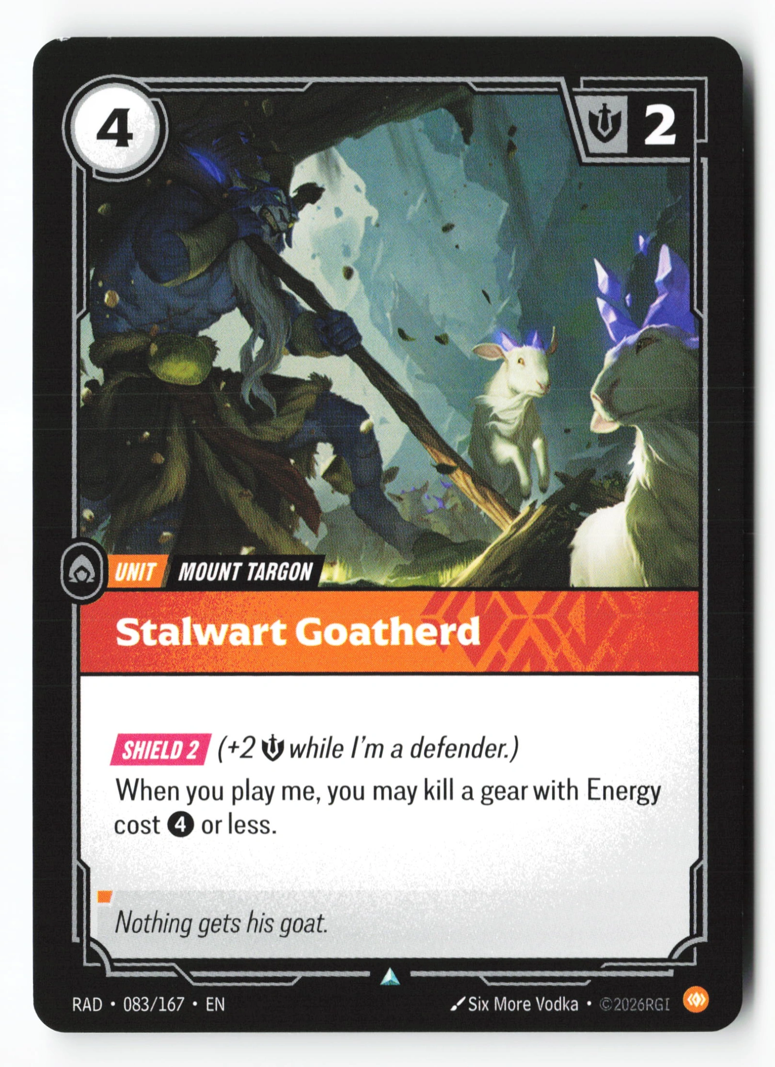 Stalwart Goatherd (RAD 083) — Voorkant