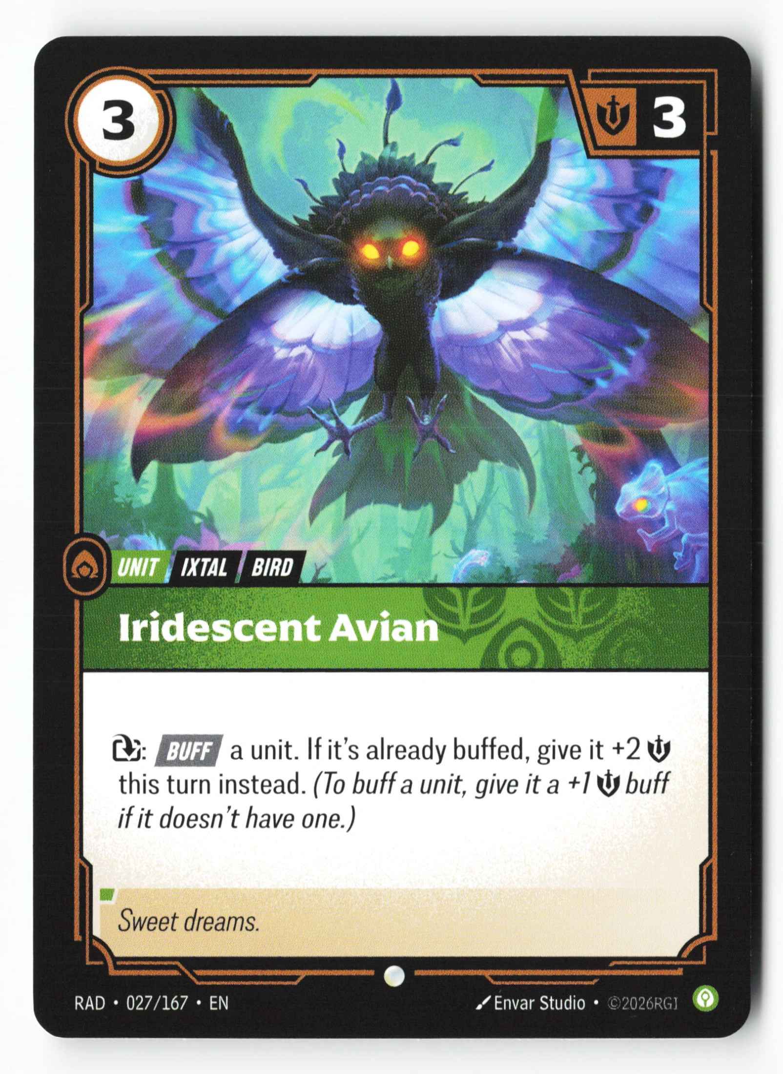 Iridescent Avian (RAD 027) — Voorkant