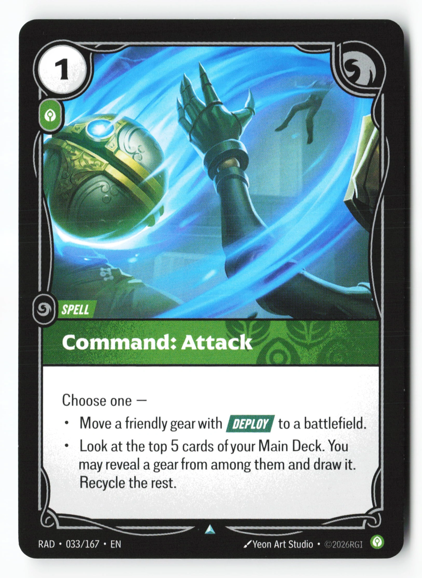 Command: Attack (RAD 033) — Voorkant
