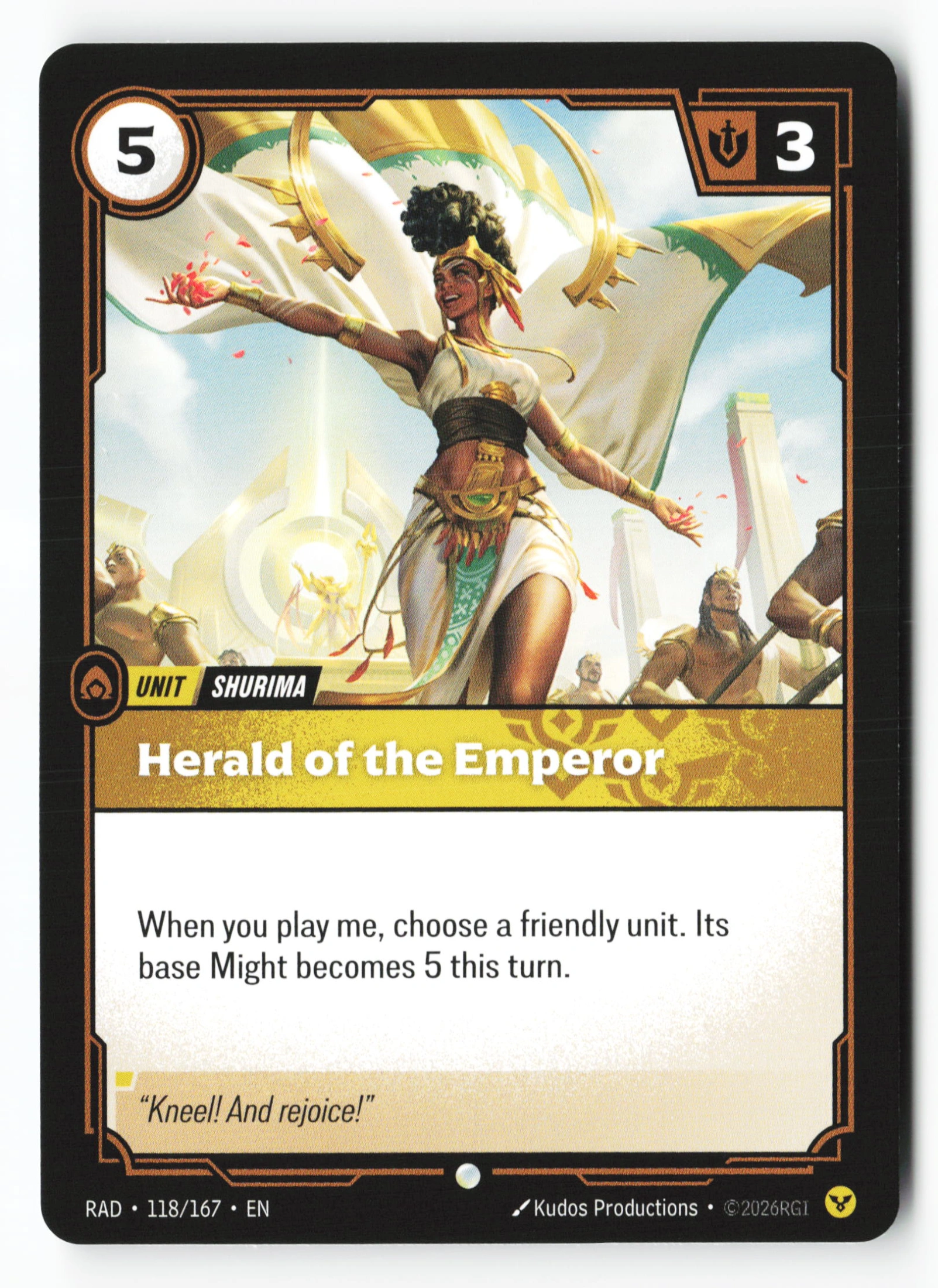 Herald Of The Emperor (RAD 118) — Voorkant