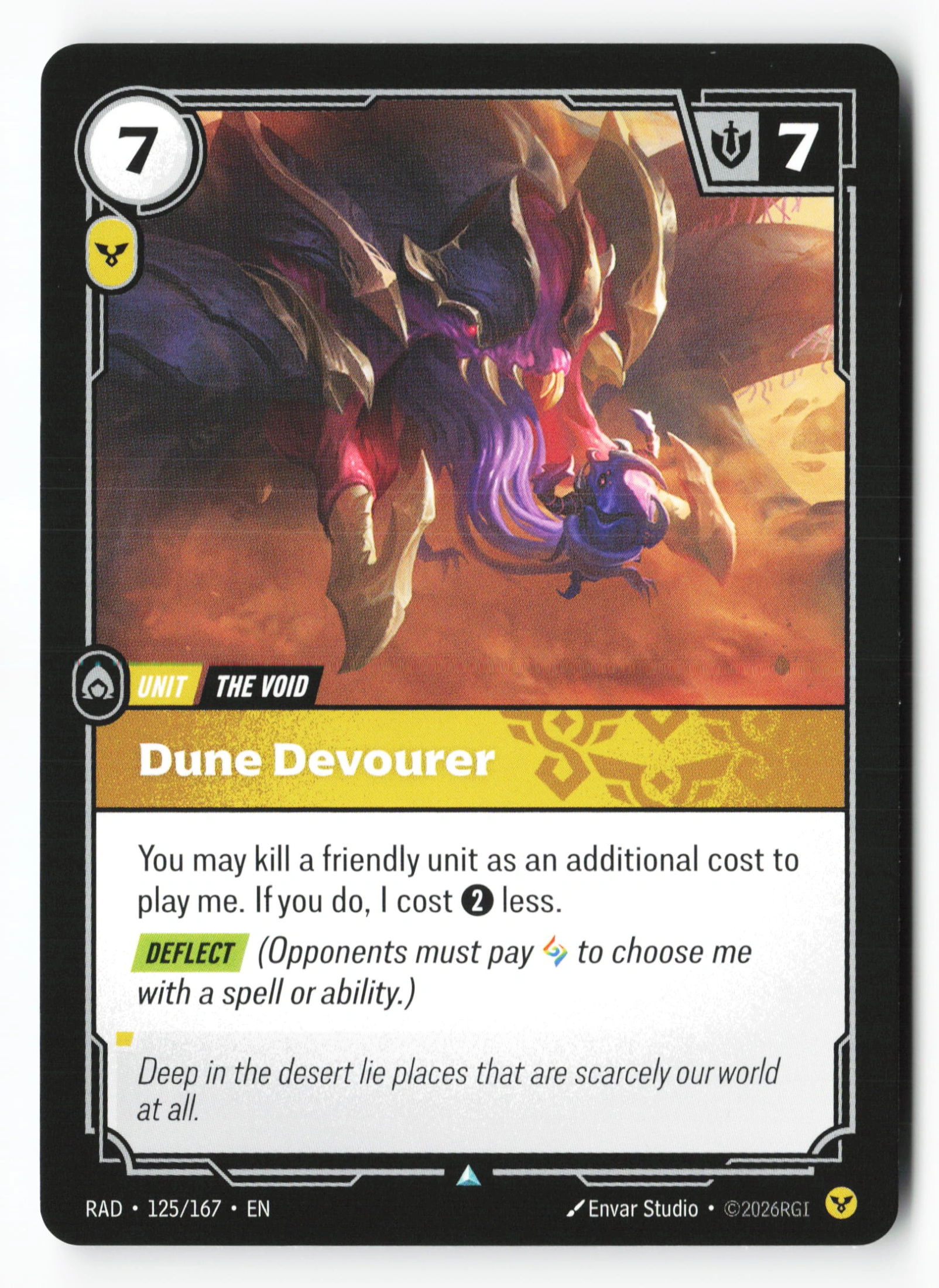 Dune Devourer (RAD 125) — Voorkant