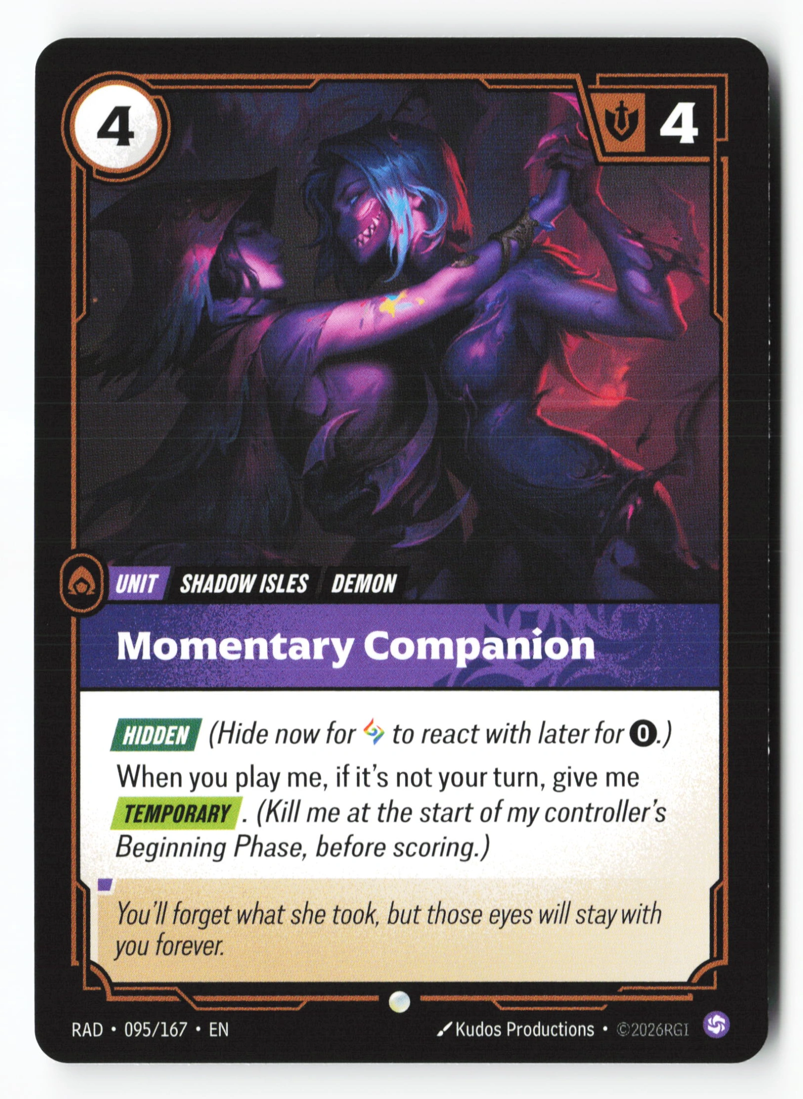 Momentary Companion (RAD 095) — Voorkant