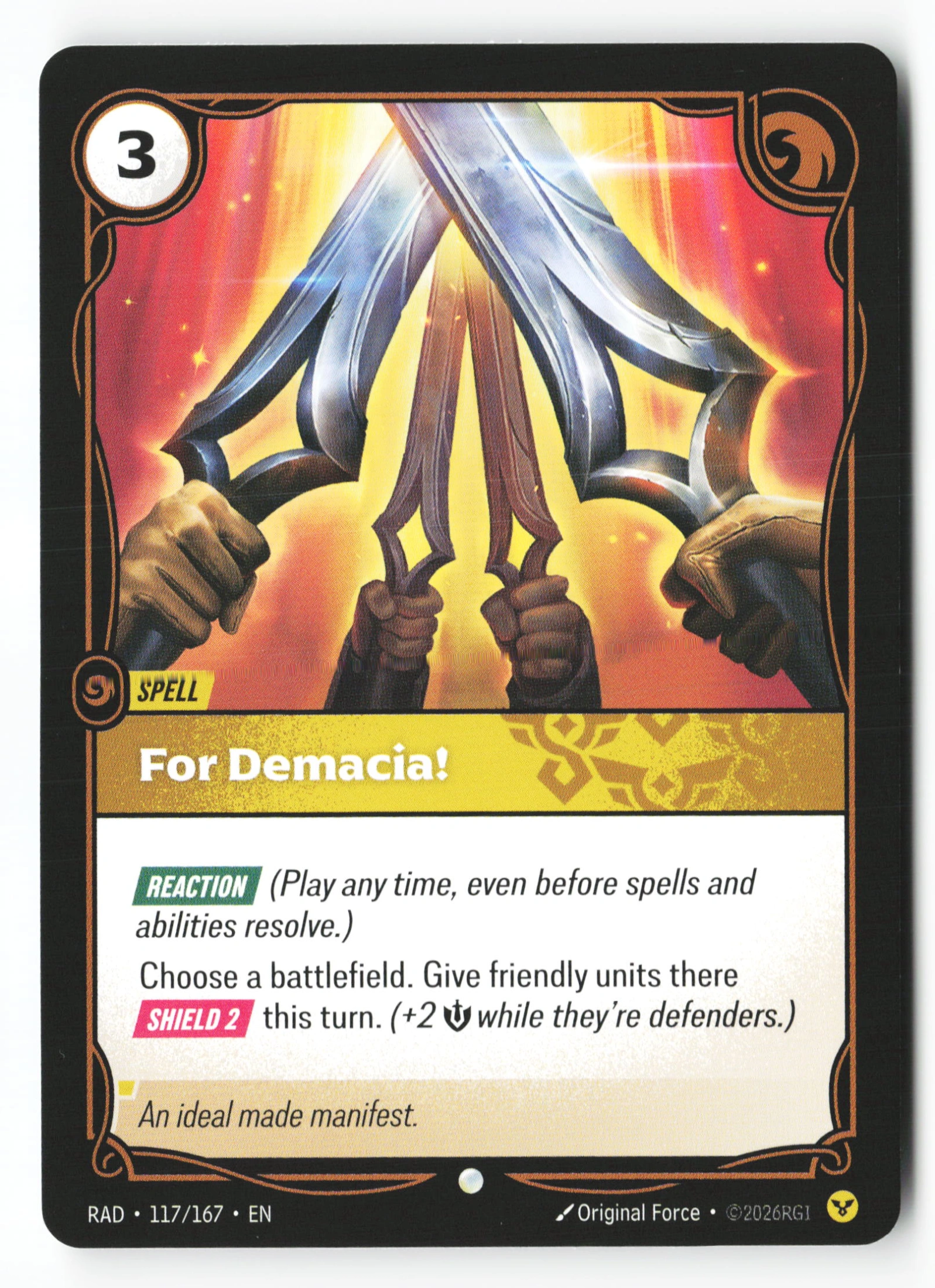 For Demacia! (RAD 117) — Voorkant