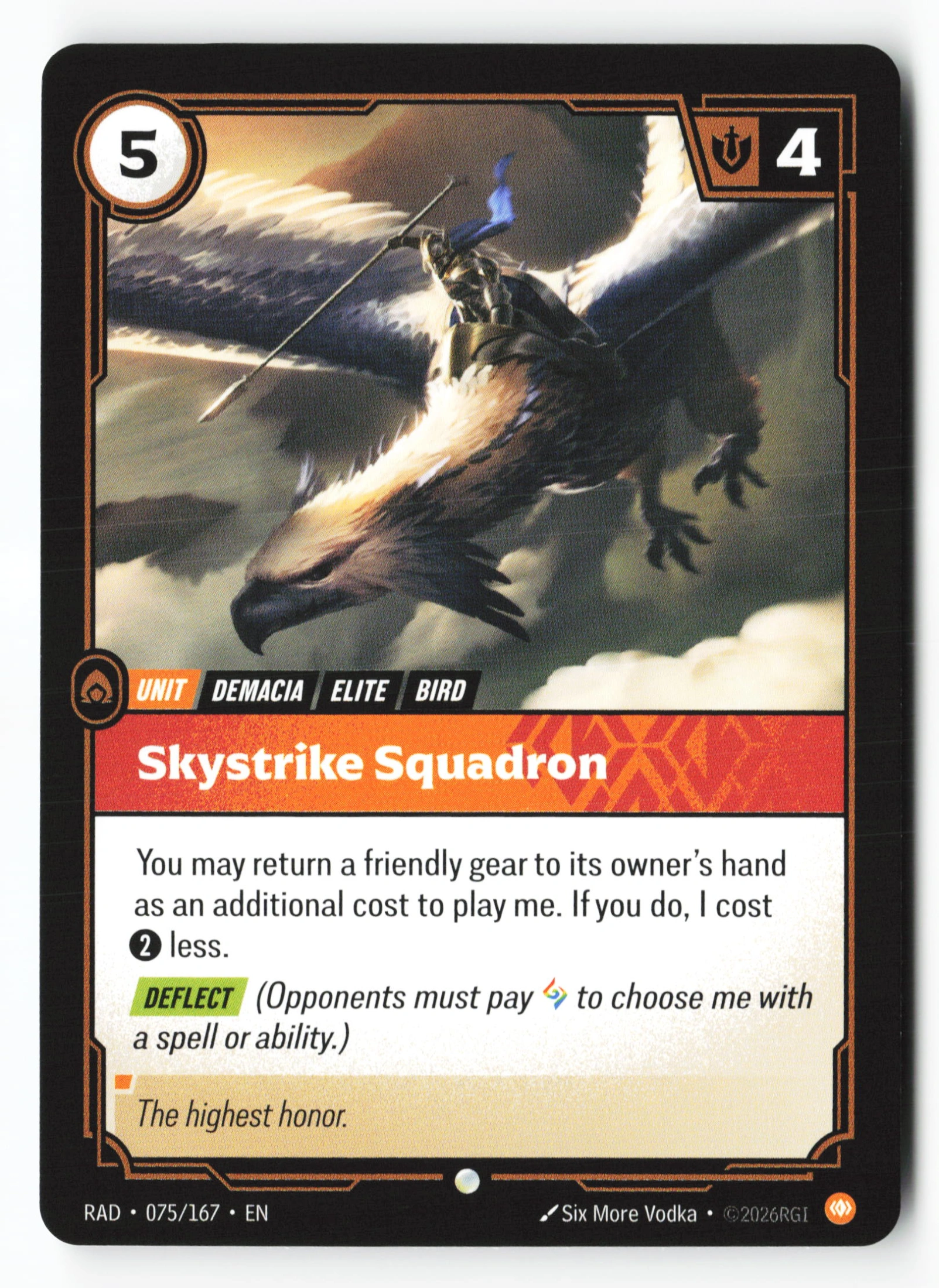 Skystrike Squadron (RAD 075) — Voorkant