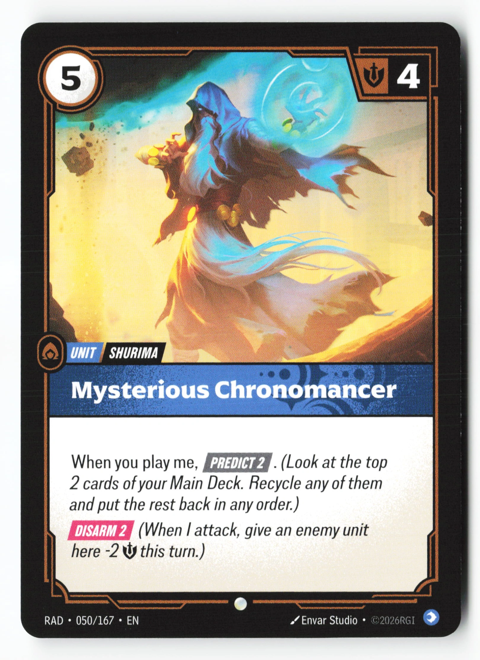 Mysterious Chronomancer (RAD 050) — Voorkant