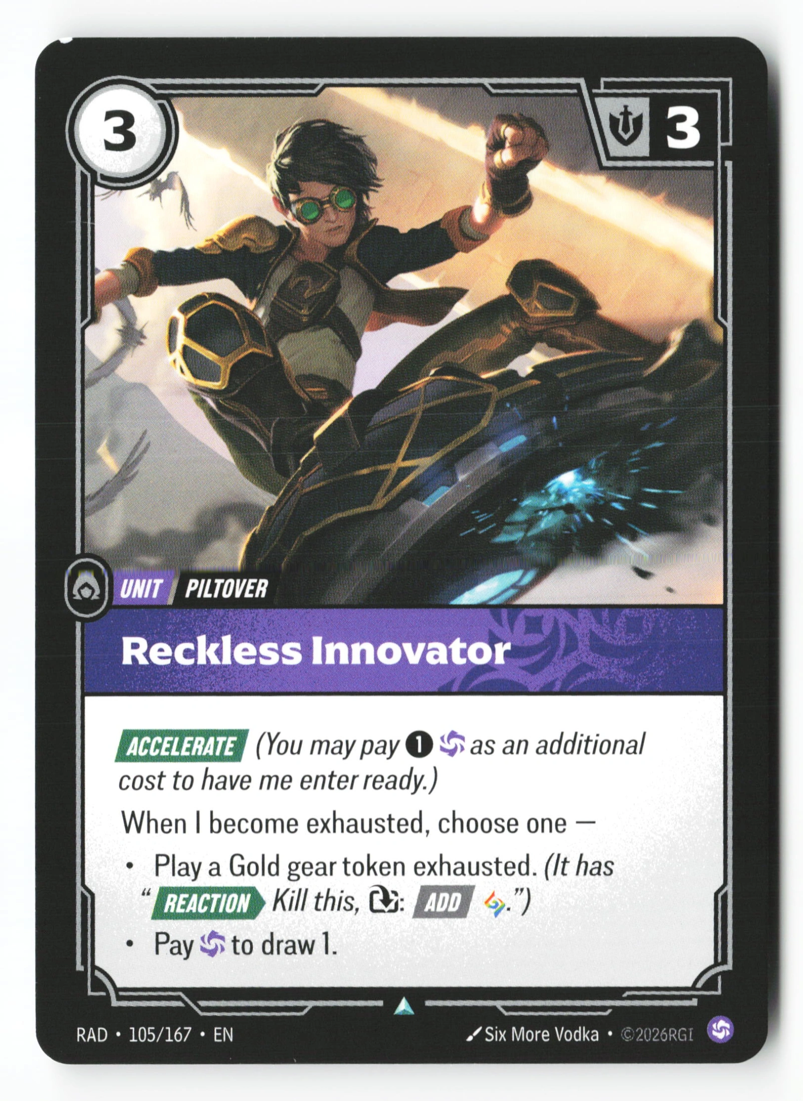 Reckless Innovator (RAD 105) — Voorkant