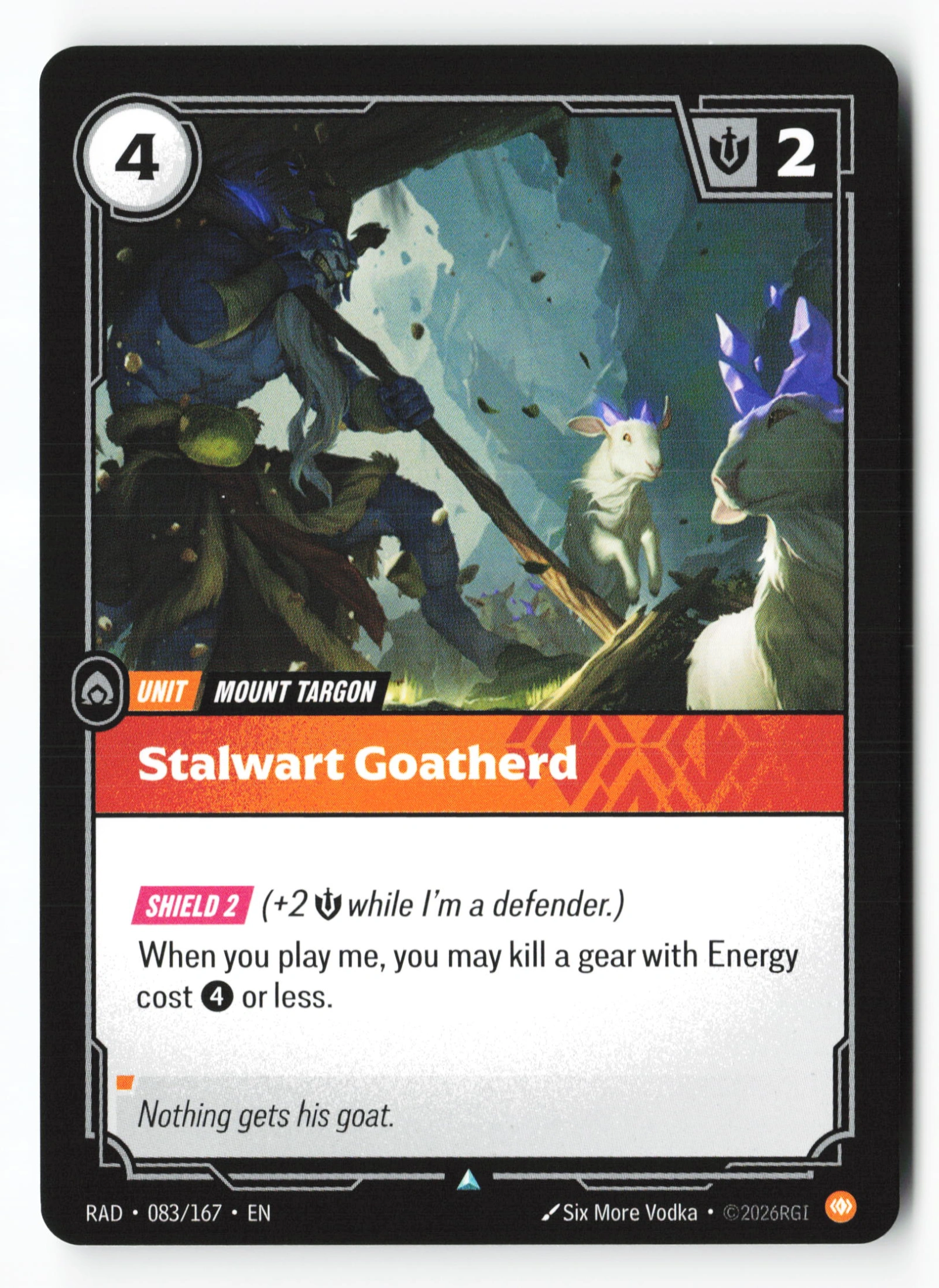 Stalwart Goatherd (RAD 083) — Voorkant