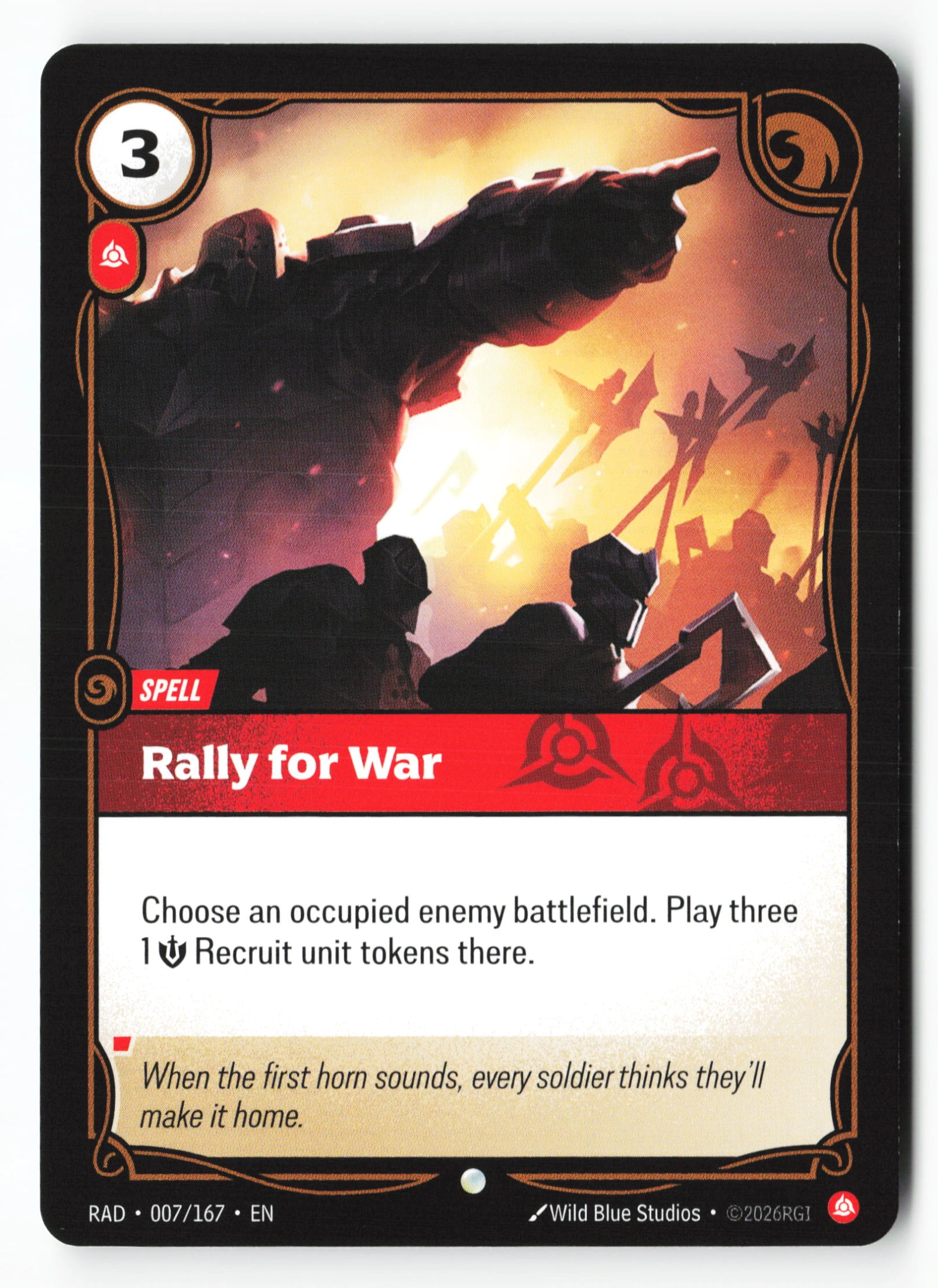 Rally For War (RAD 007) — Voorkant