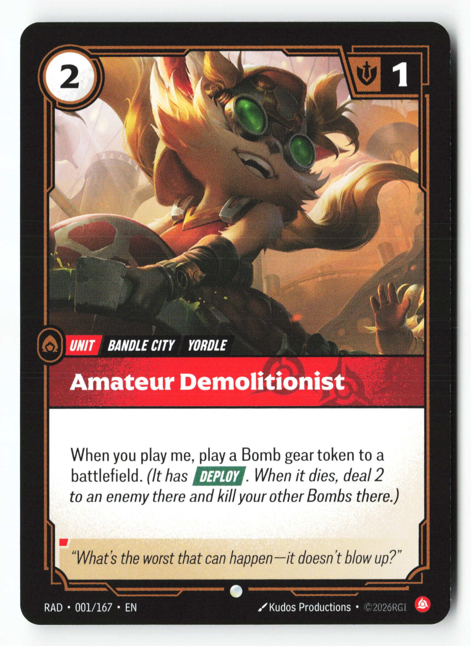 Amateur Demolitionist (RAD 001) — Voorkant