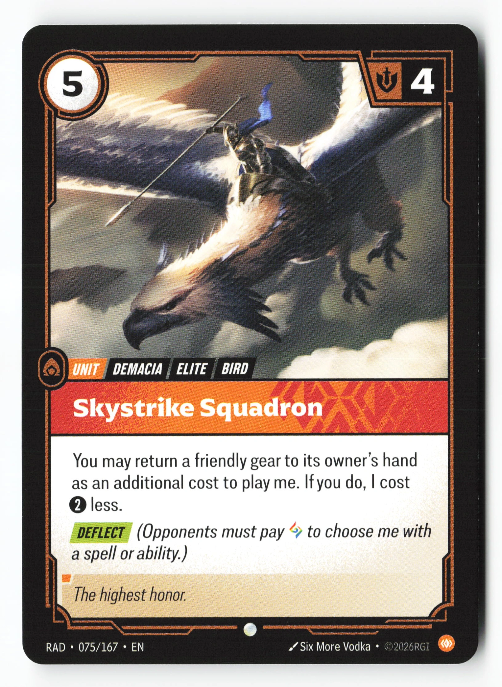 Skystrike Squadron (RAD 075) — Voorkant