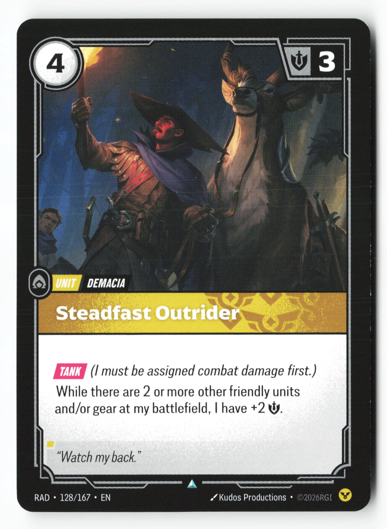 Steadfast Outrider (RAD 128) — Voorkant