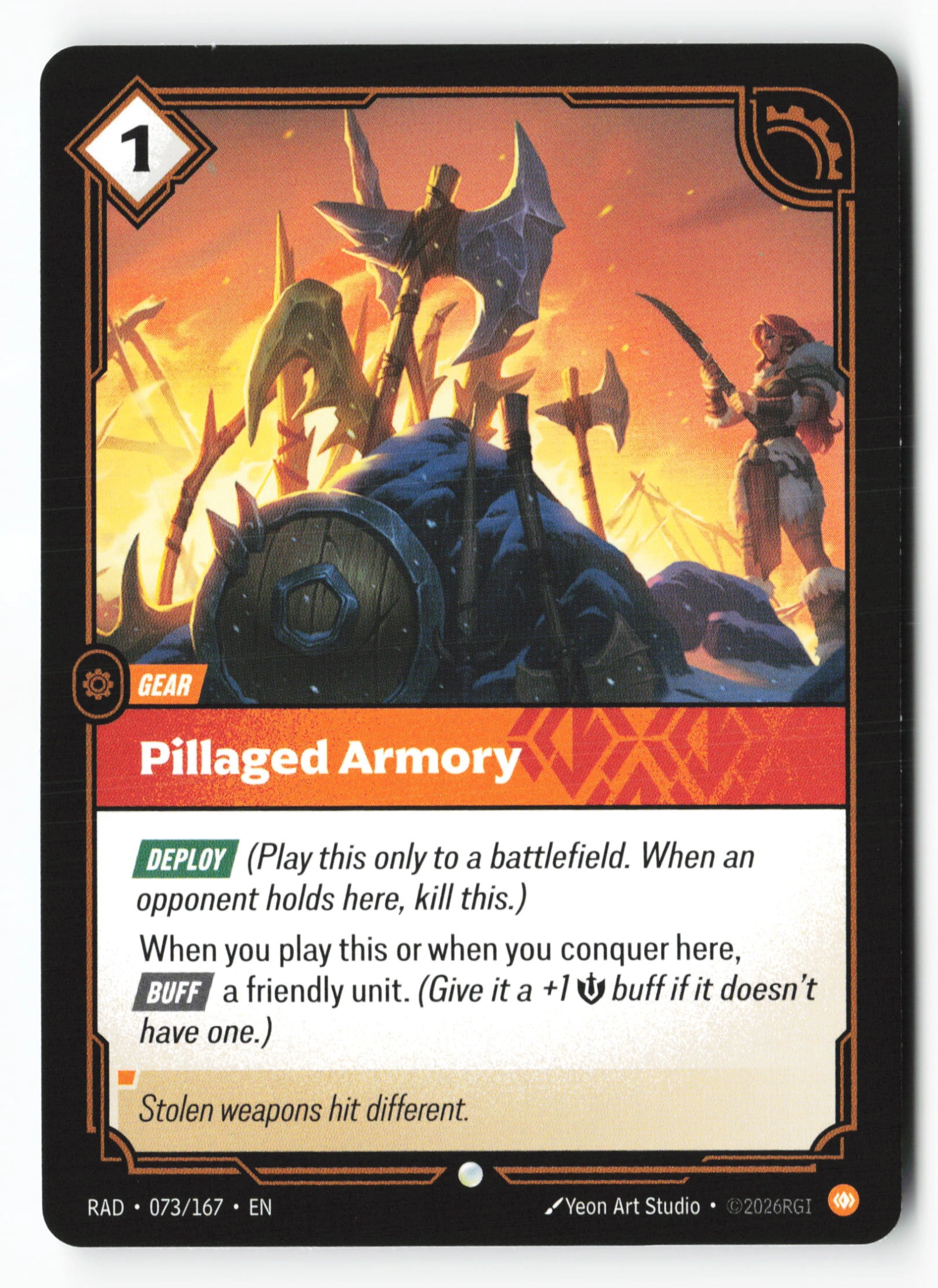 Pillaged Armory (RAD 073) — Voorkant