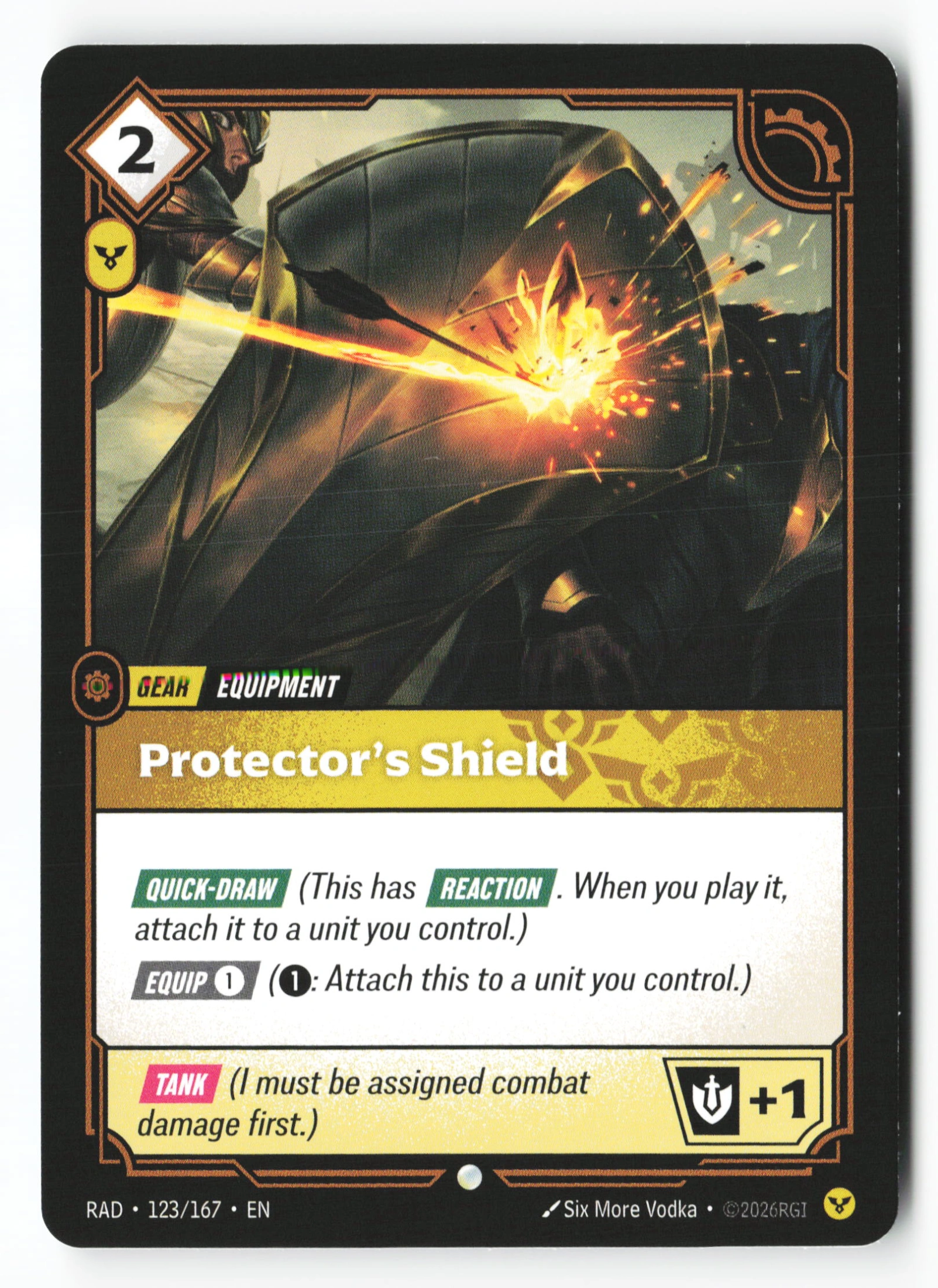 Protector's Shield (RAD 123) — Voorkant