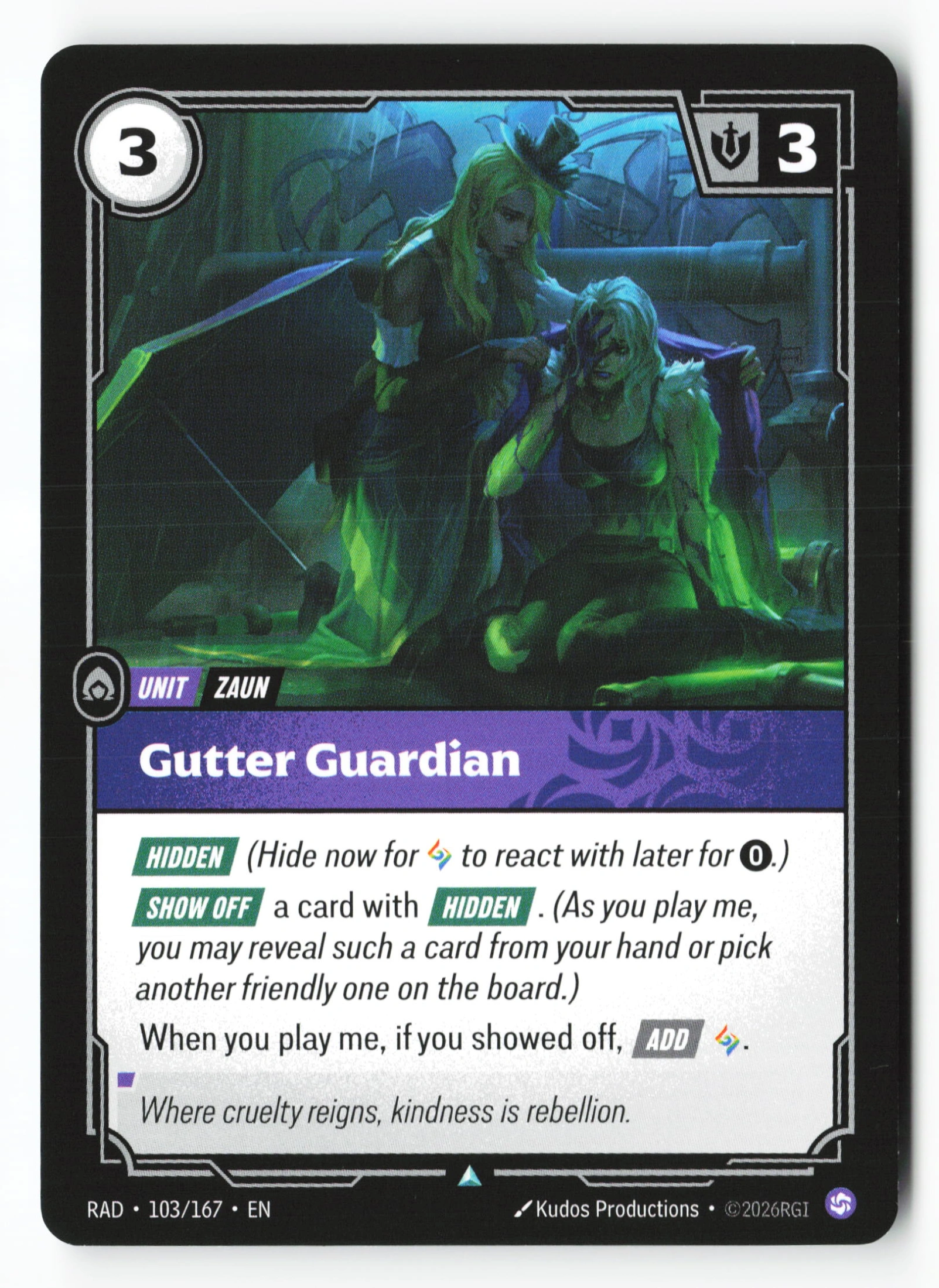 Gutter Guardian (RAD 103) — Voorkant