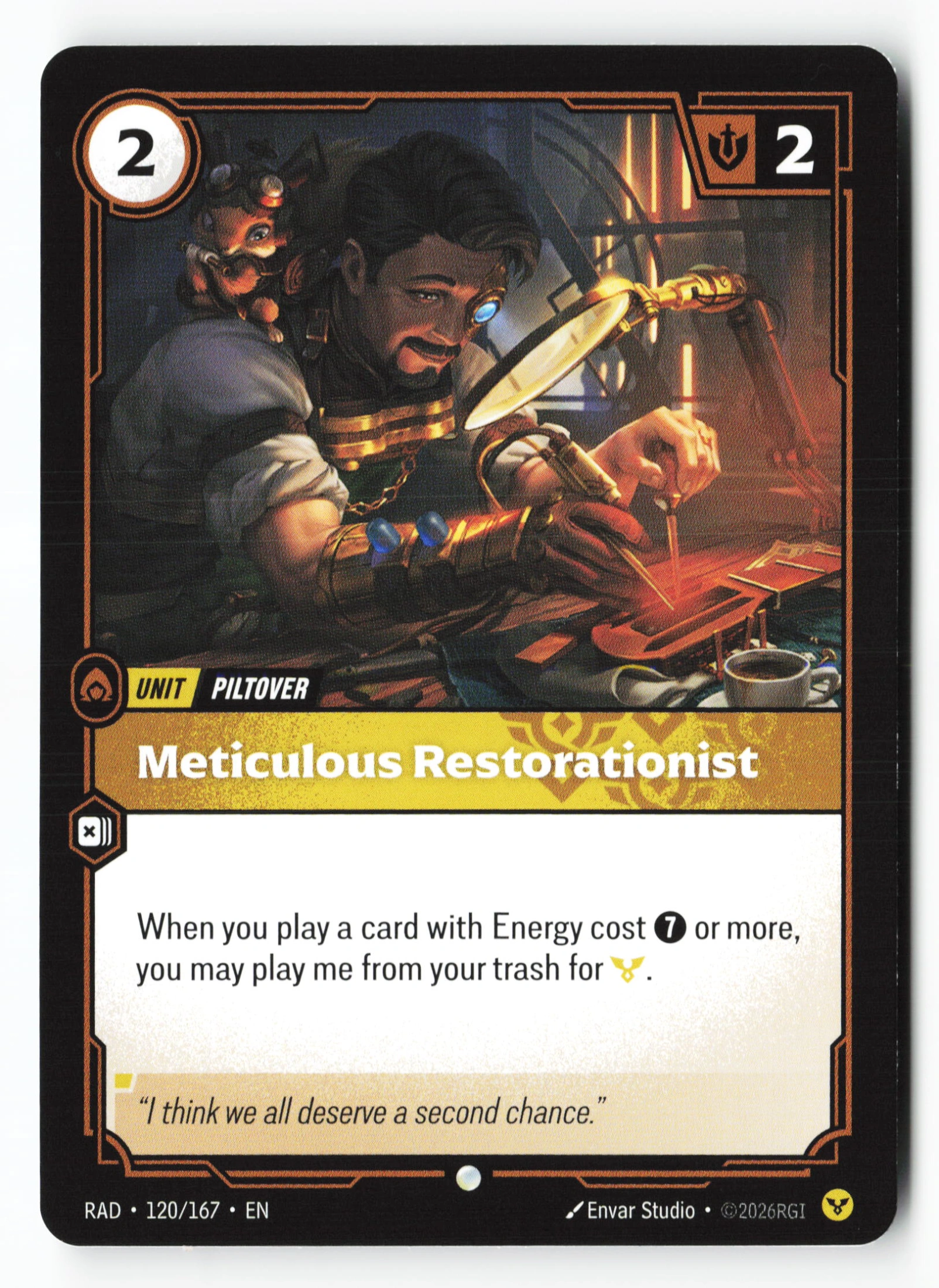 Meticulous Restorationist (RAD 120) — Voorkant