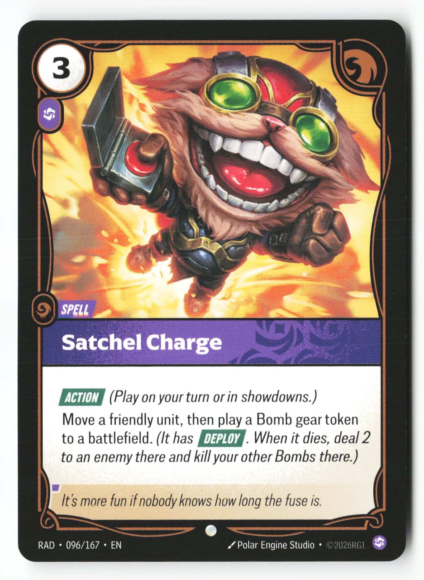 Satchel Charge (RAD 096) — Voorkant