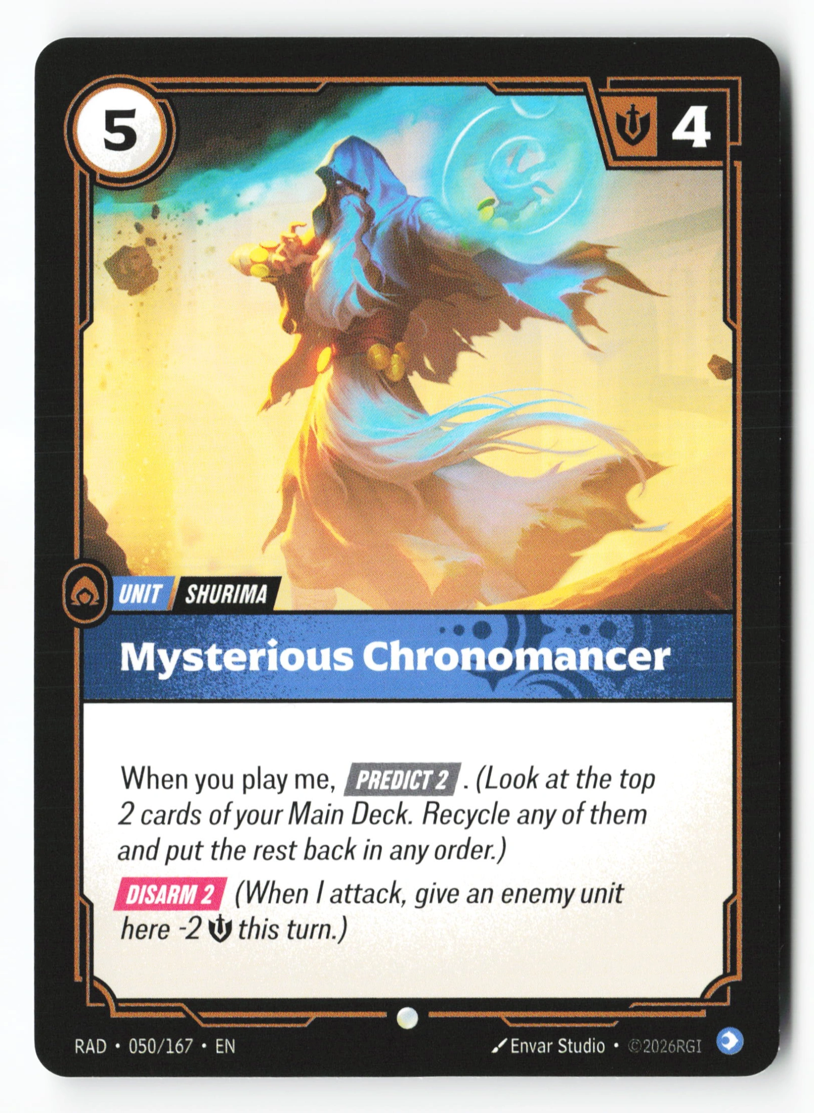 Mysterious Chronomancer (RAD 050) — Voorkant