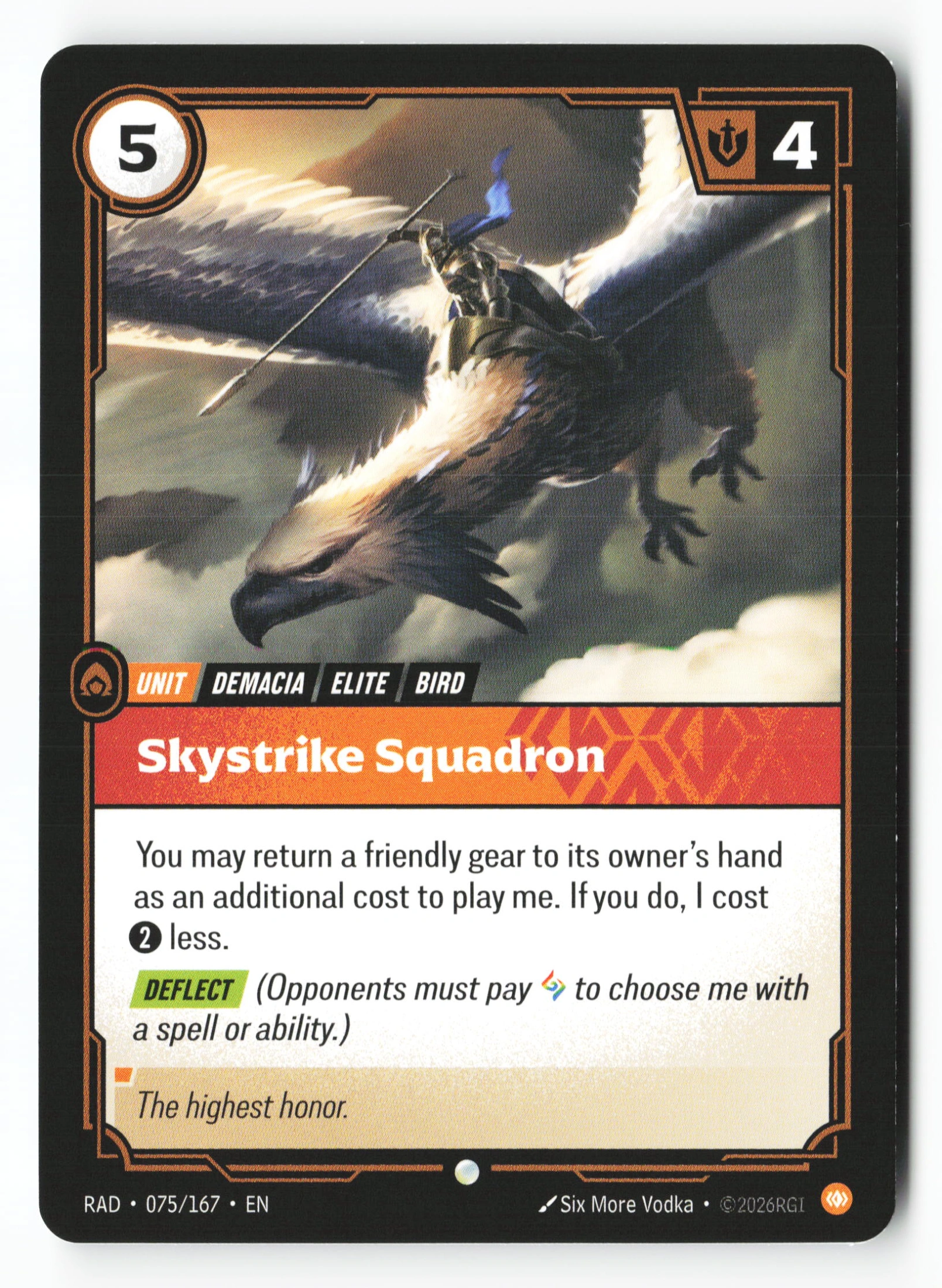 Skystrike Squadron (RAD 075) — Voorkant