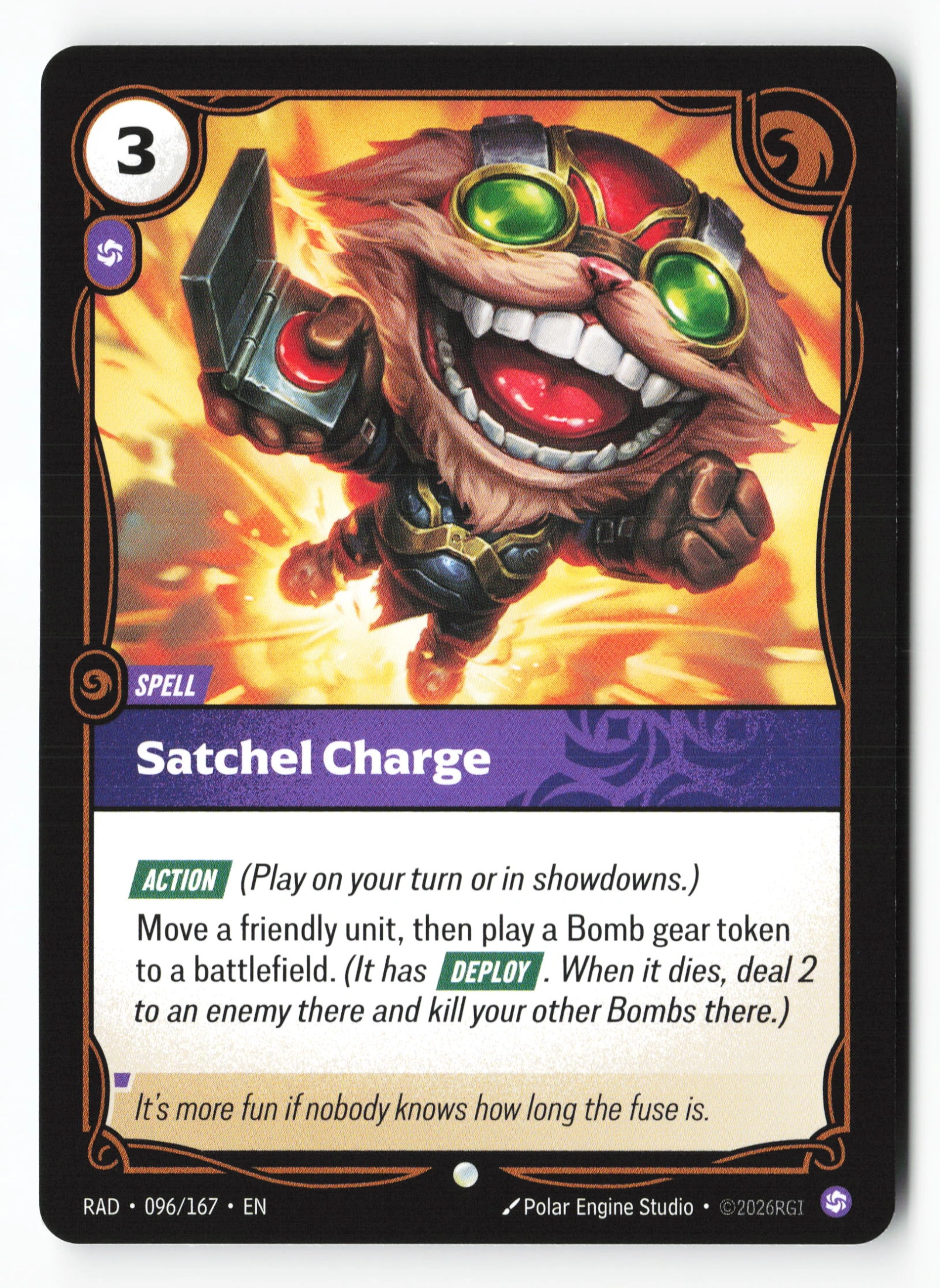 Satchel Charge (RAD 096) — Voorkant