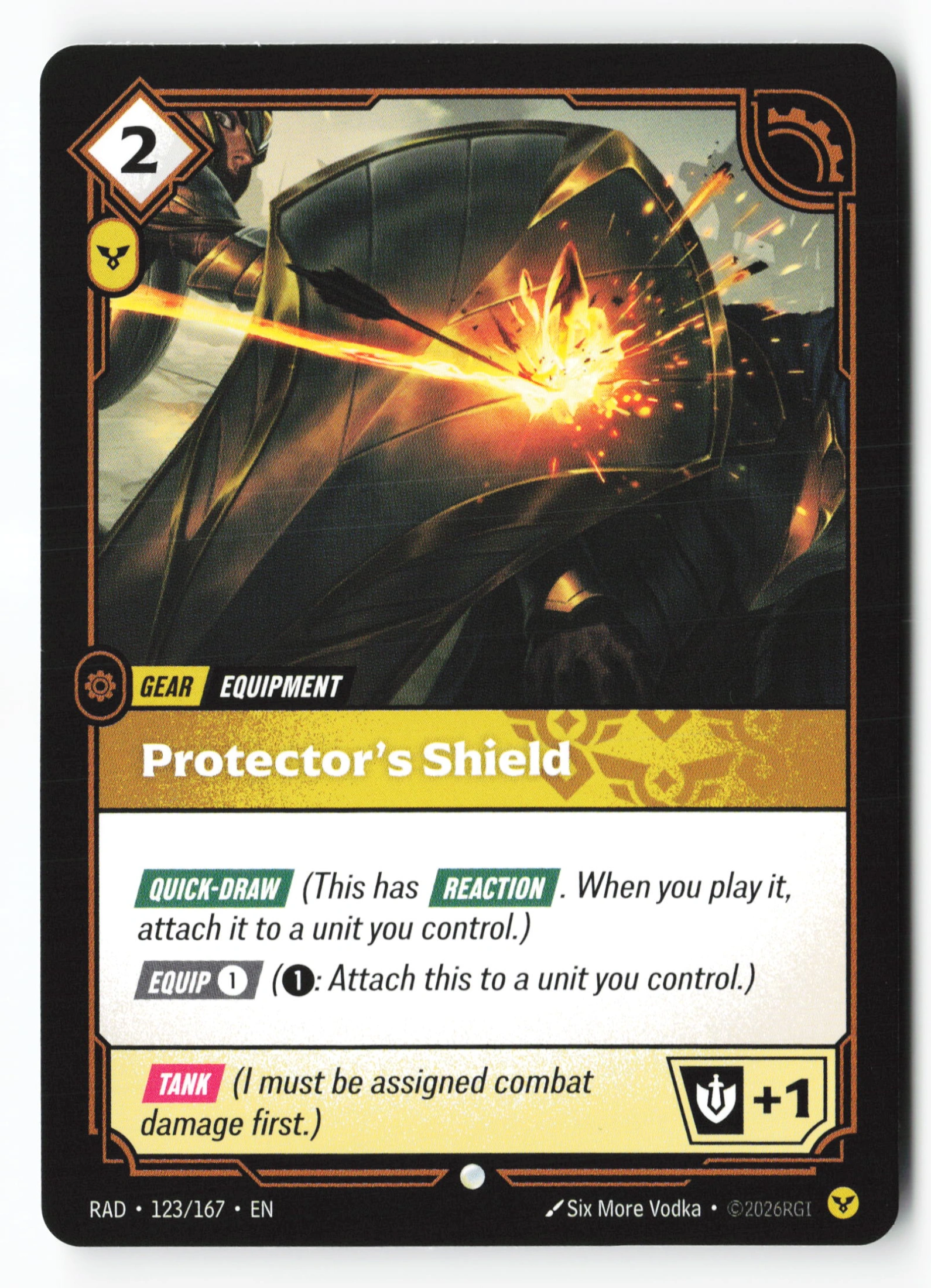 Protector's Shield (RAD 123) — Voorkant
