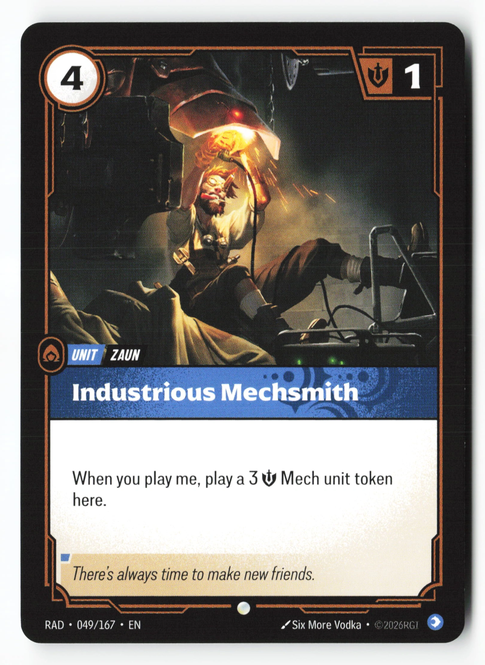 Industrious Mechsmith (RAD 049) — Voorkant