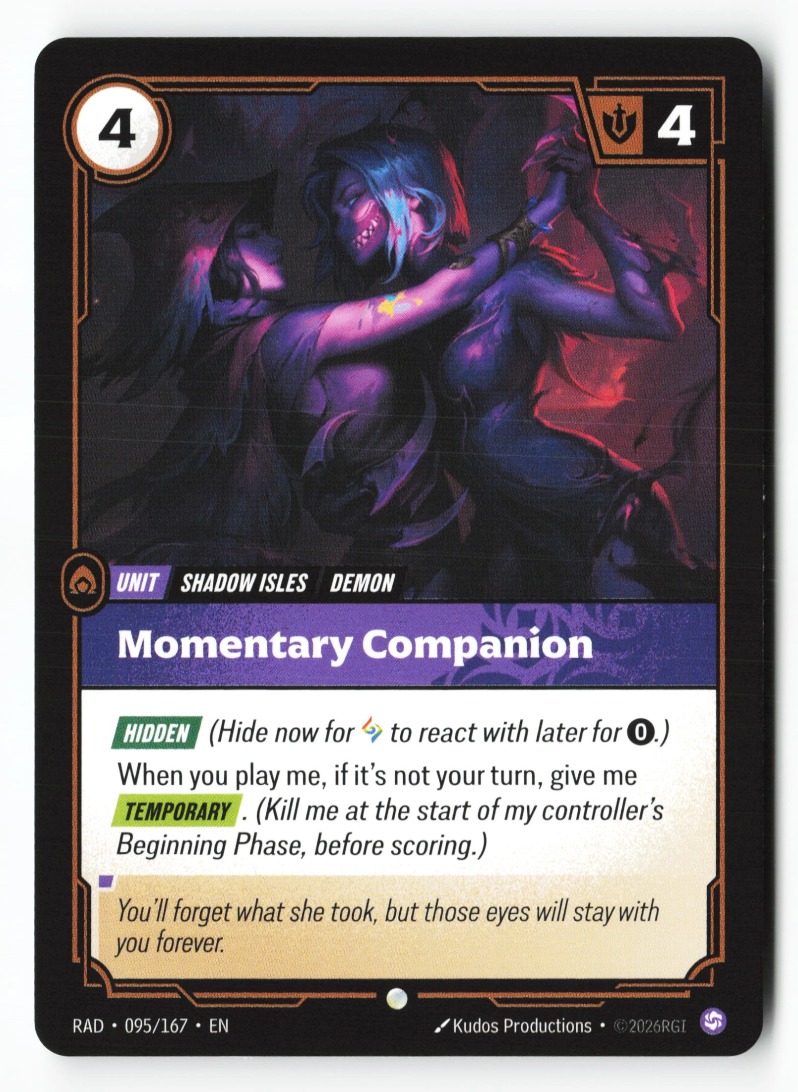 Momentary Companion (RAD 095) — Voorkant