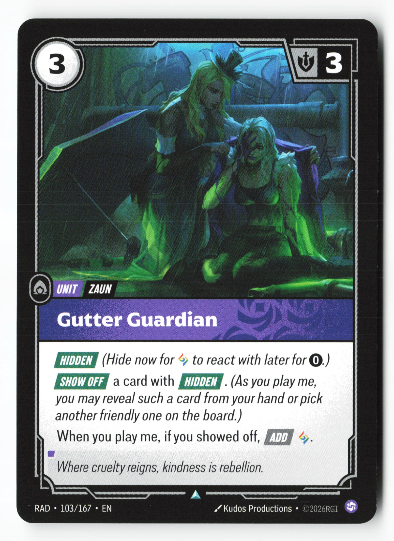 Gutter Guardian (RAD 103) — Voorkant
