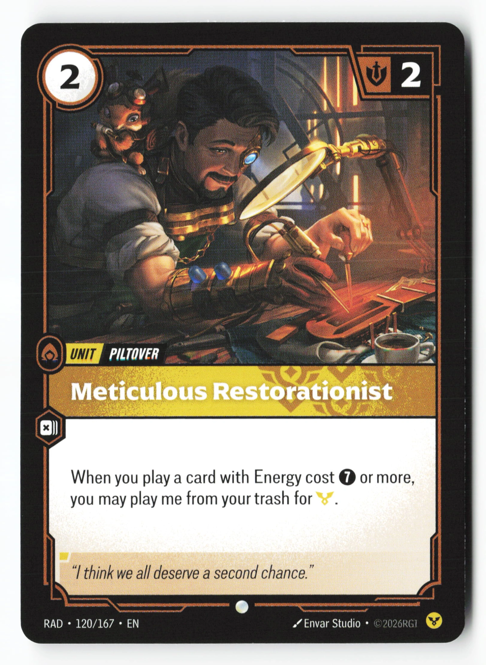 Meticulous Restorationist (RAD 120) — Voorkant