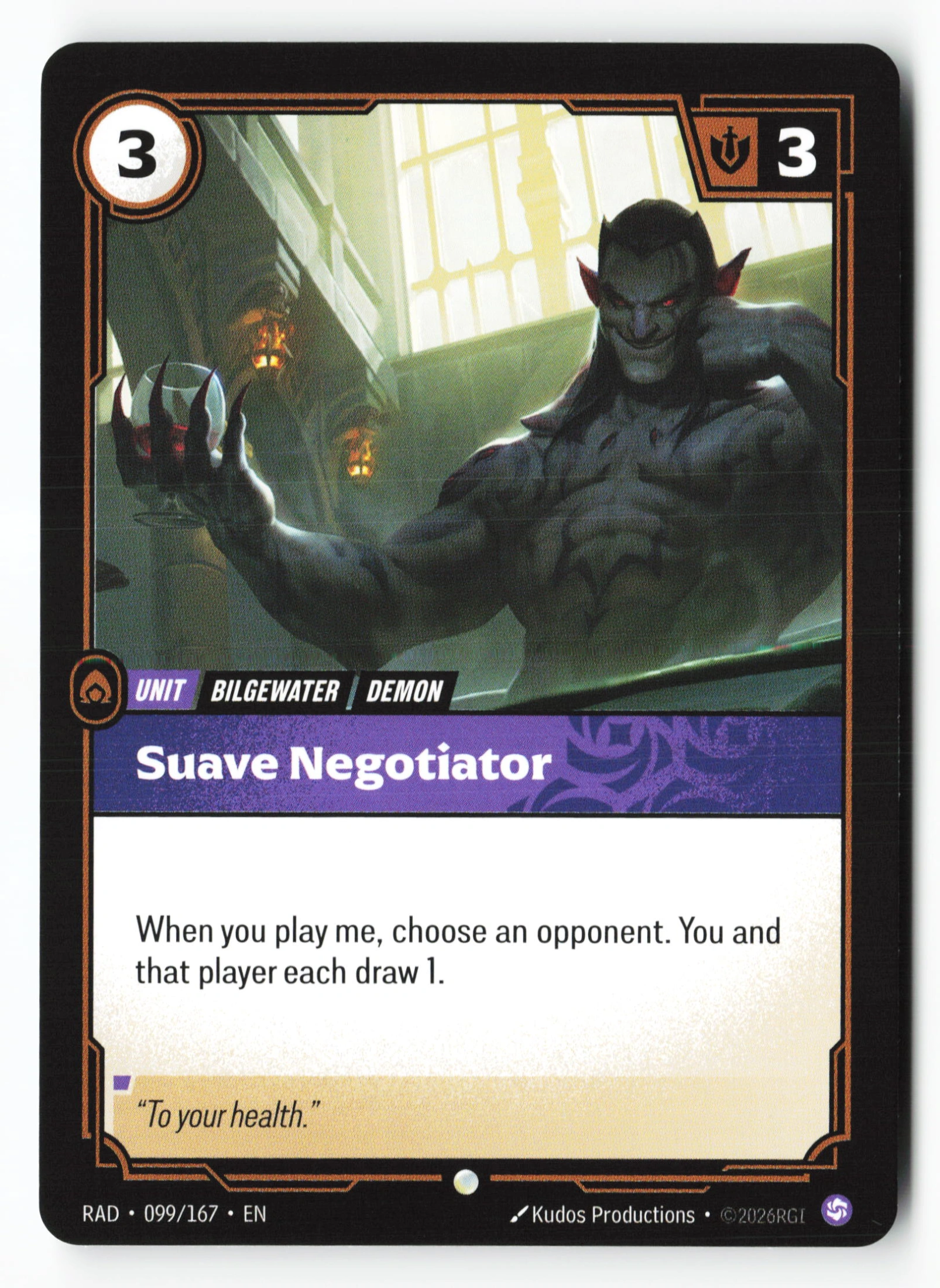 Suave Negotiator (RAD 099) — Voorkant
