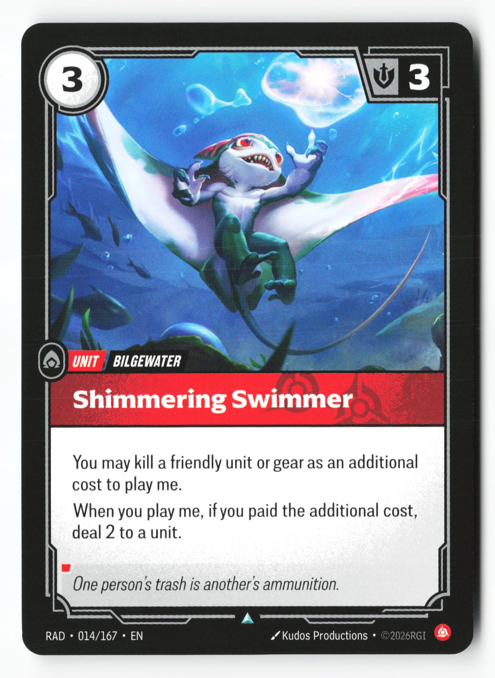 Shimmering Swimmer (RAD 014) — Voorkant