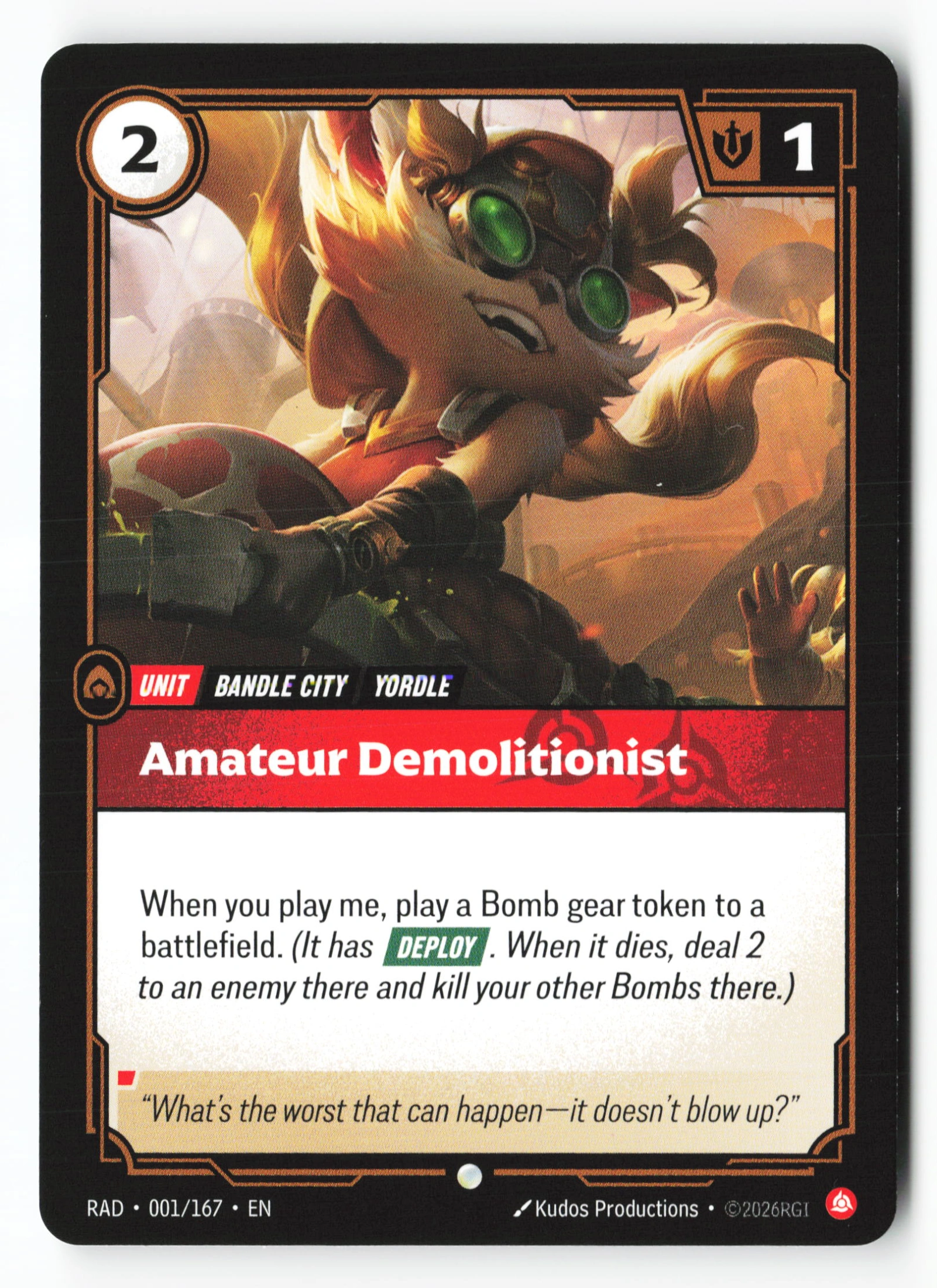 Amateur Demolitionist (RAD 001) — Voorkant