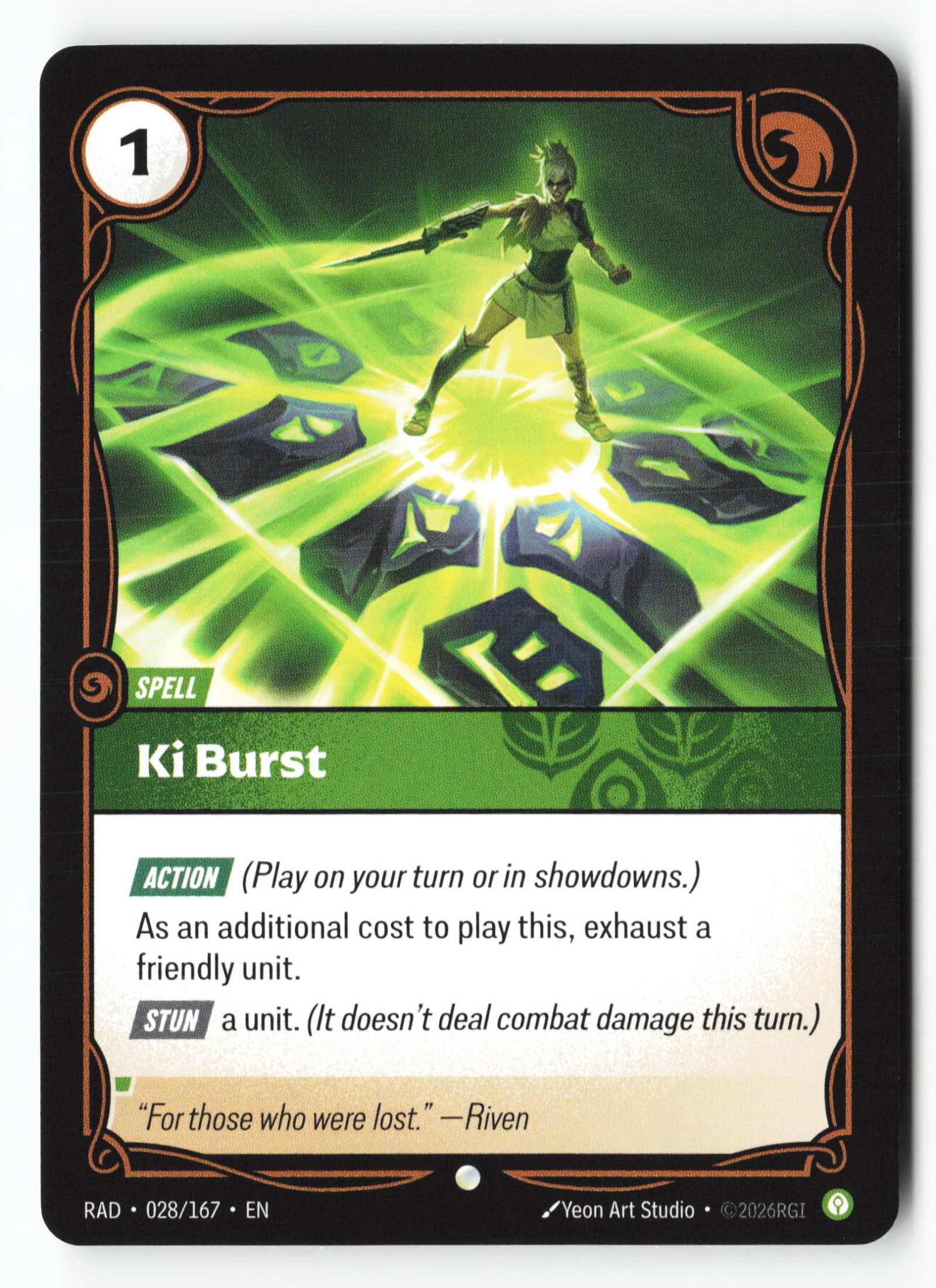 Ki Burst (RAD 028) — Voorkant