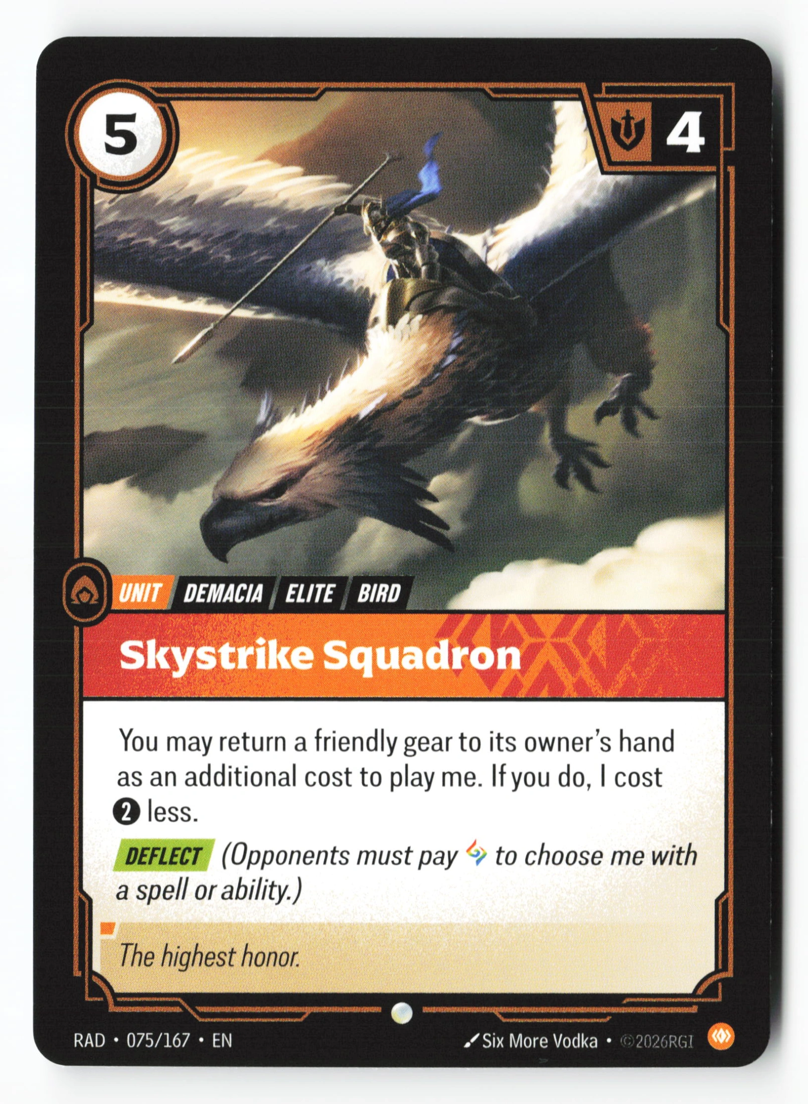 Skystrike Squadron (RAD 075) — Voorkant