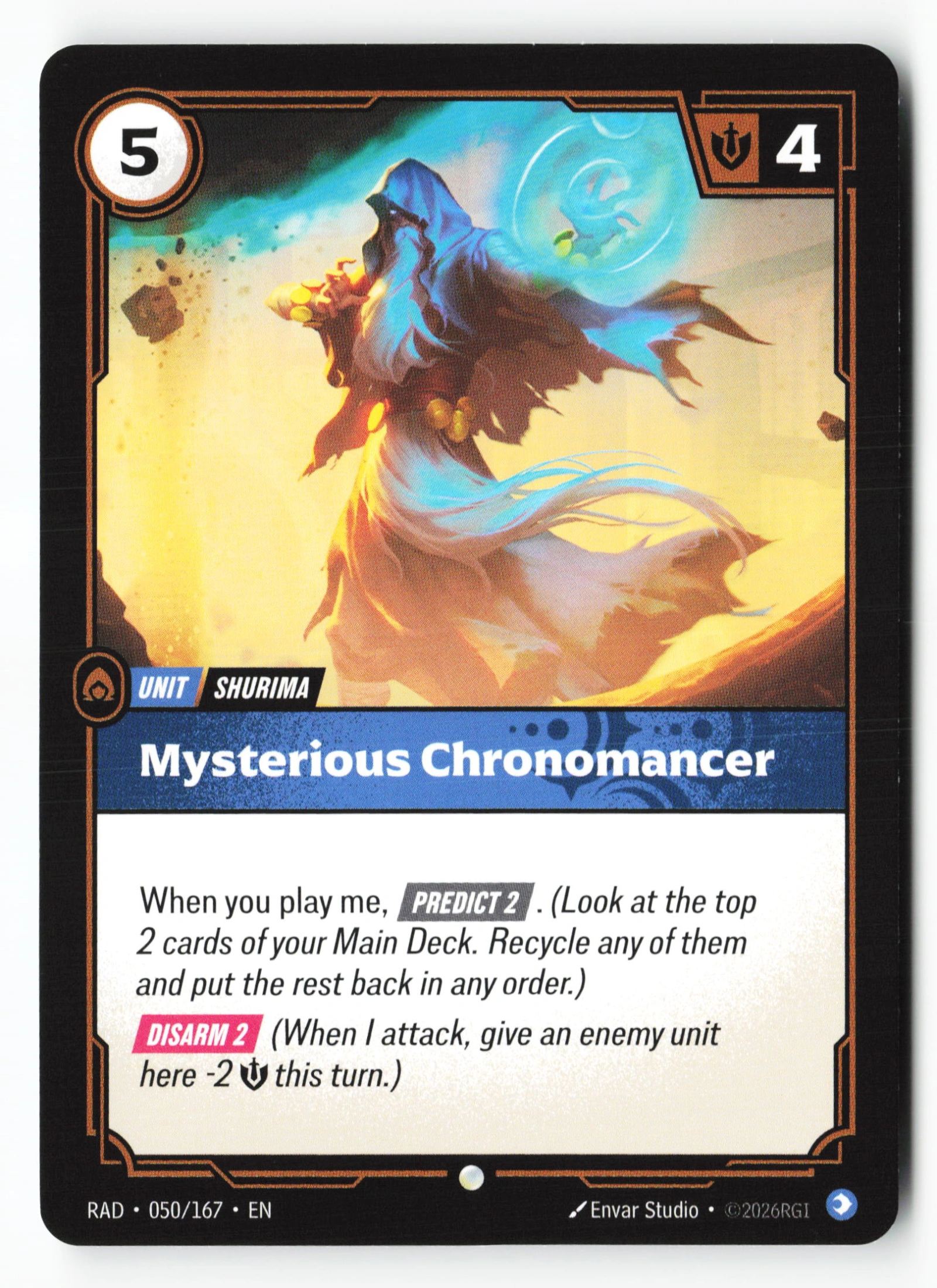 Mysterious Chronomancer (RAD 050) — Voorkant