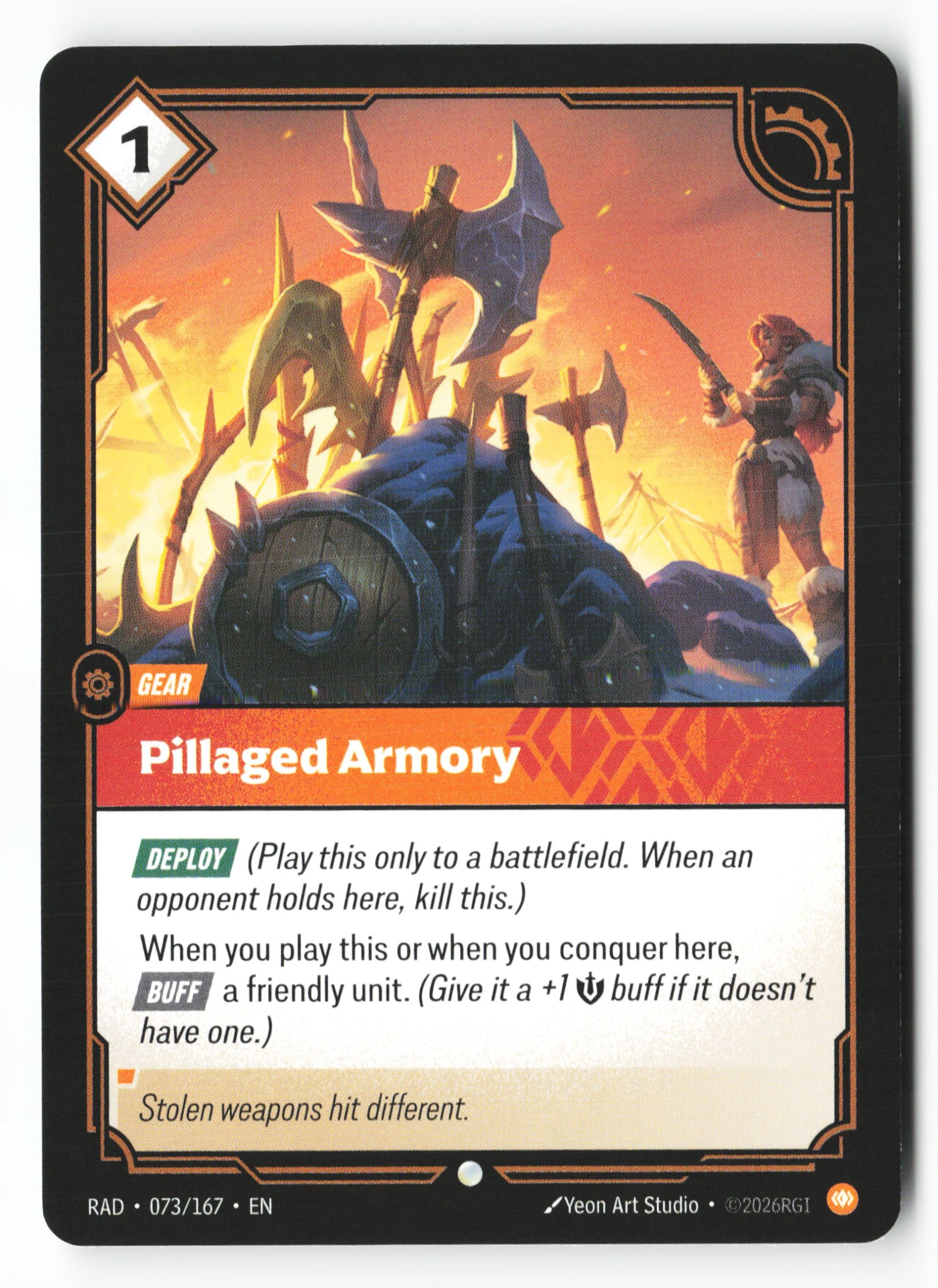 Pillaged Armory (RAD 073) — Voorkant