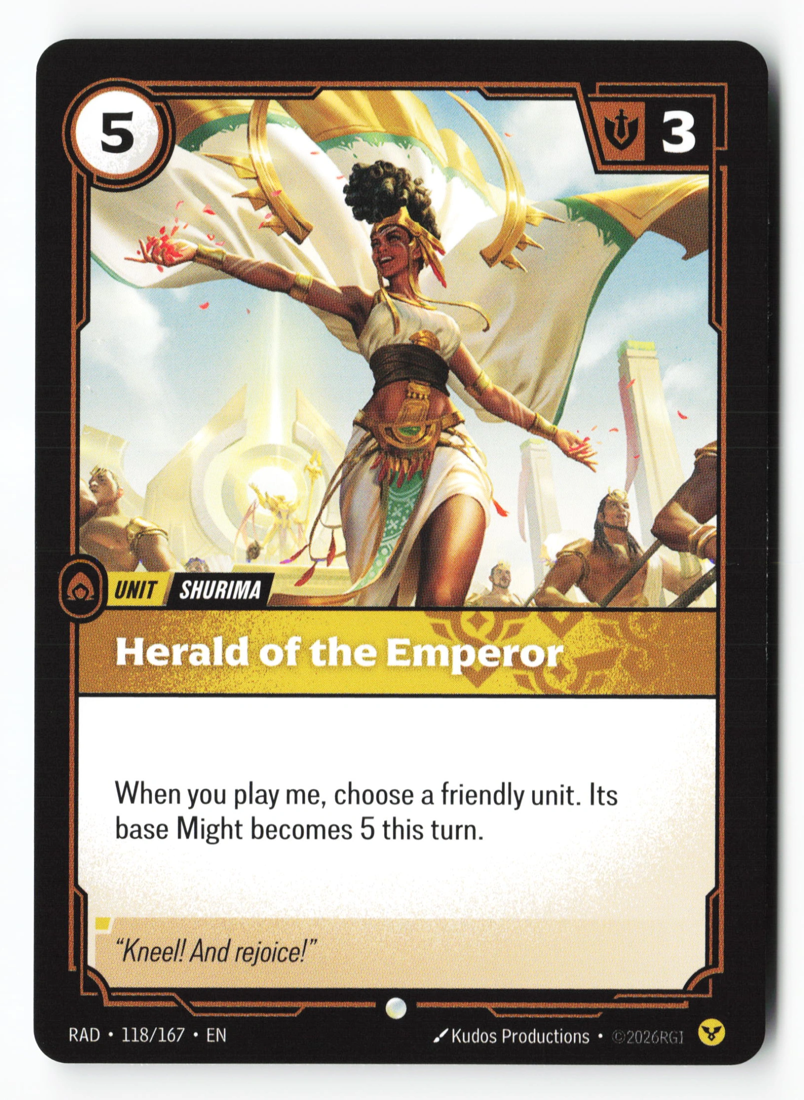 Herald Of The Emperor (RAD 118) — Voorkant