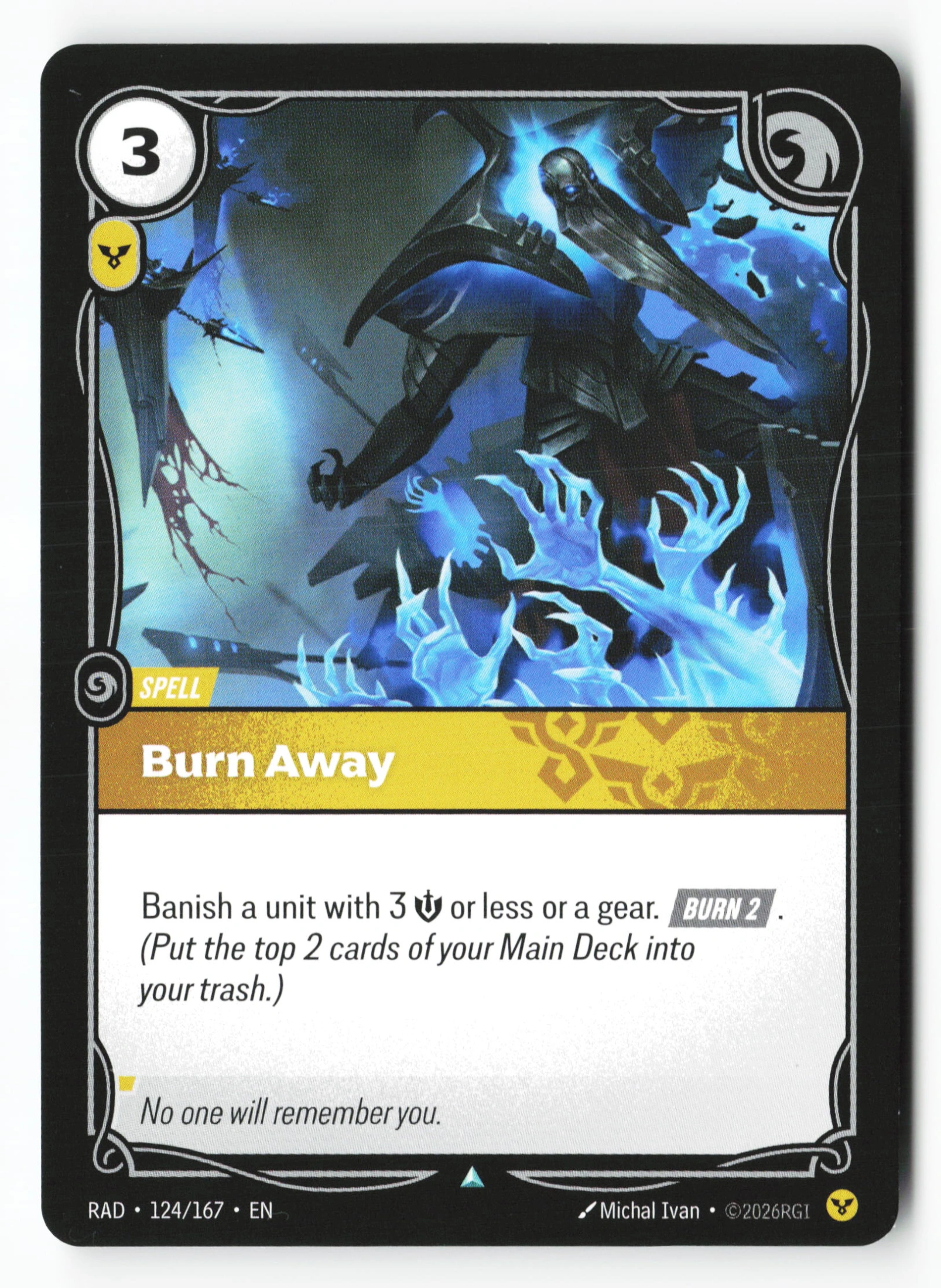 Burn Away (RAD 124) — Voorkant
